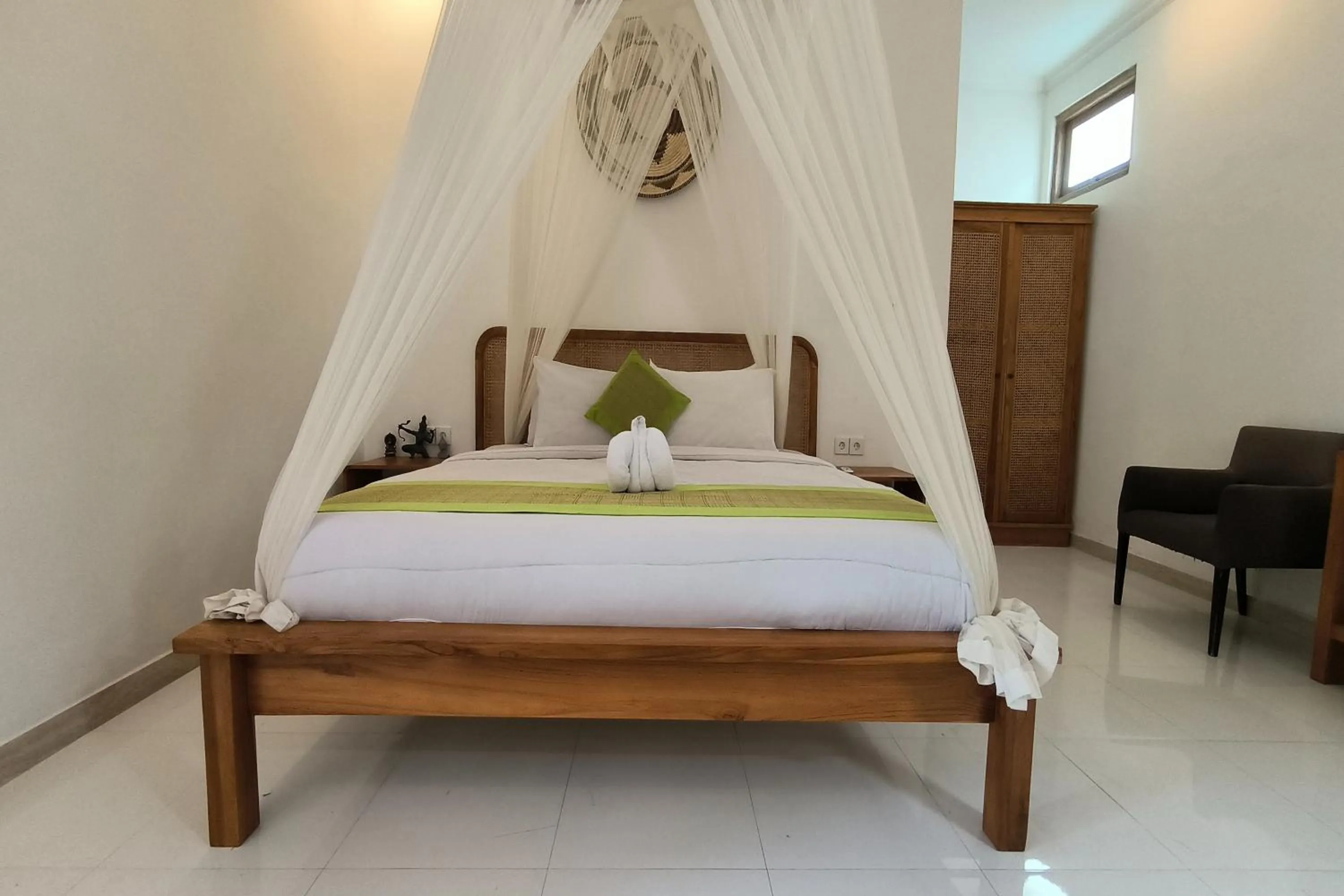 Bed in Bhuana Shanti Homestay Ubud