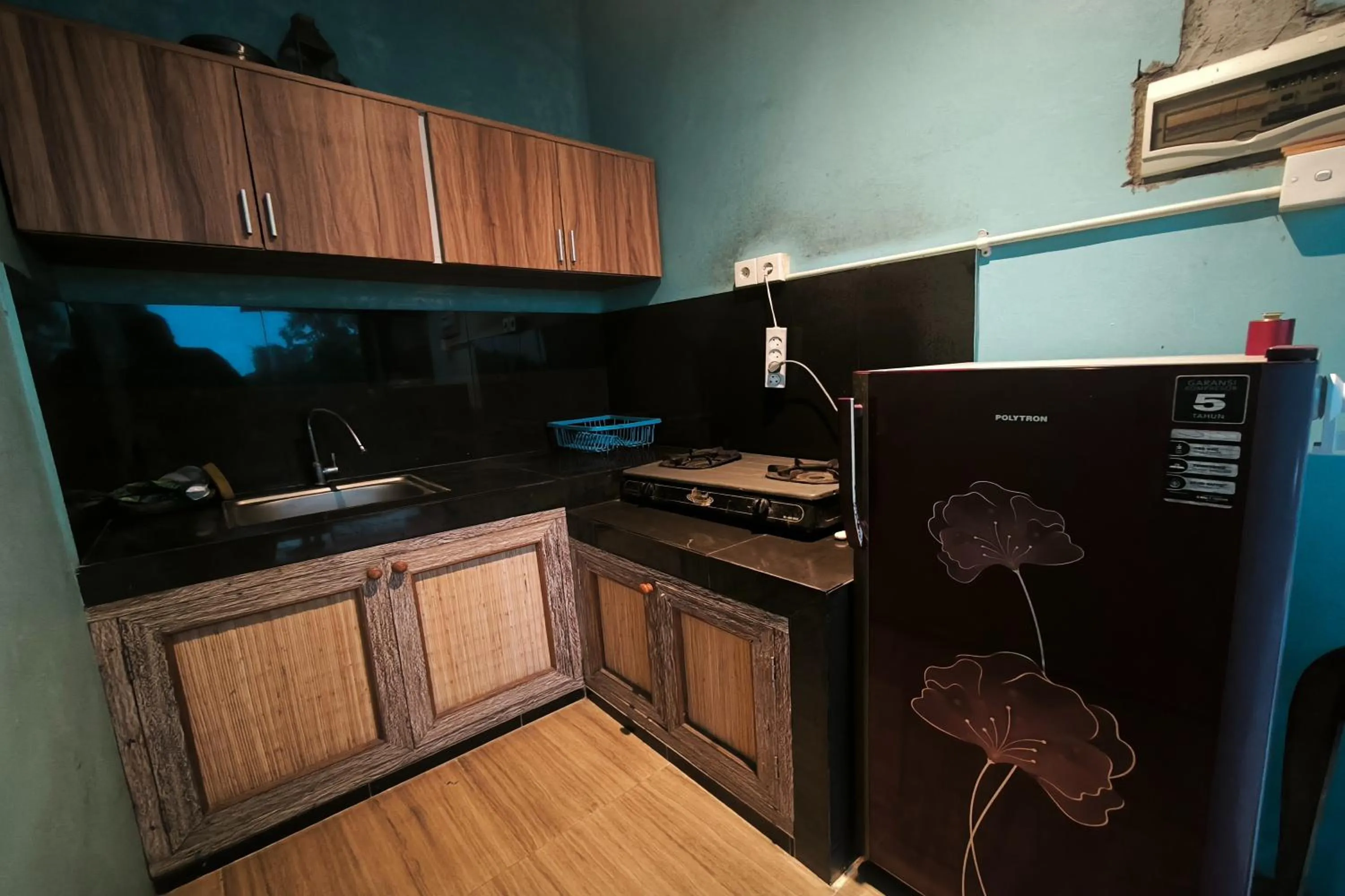 Kitchen or kitchenette in Bhuana Shanti Homestay Ubud
