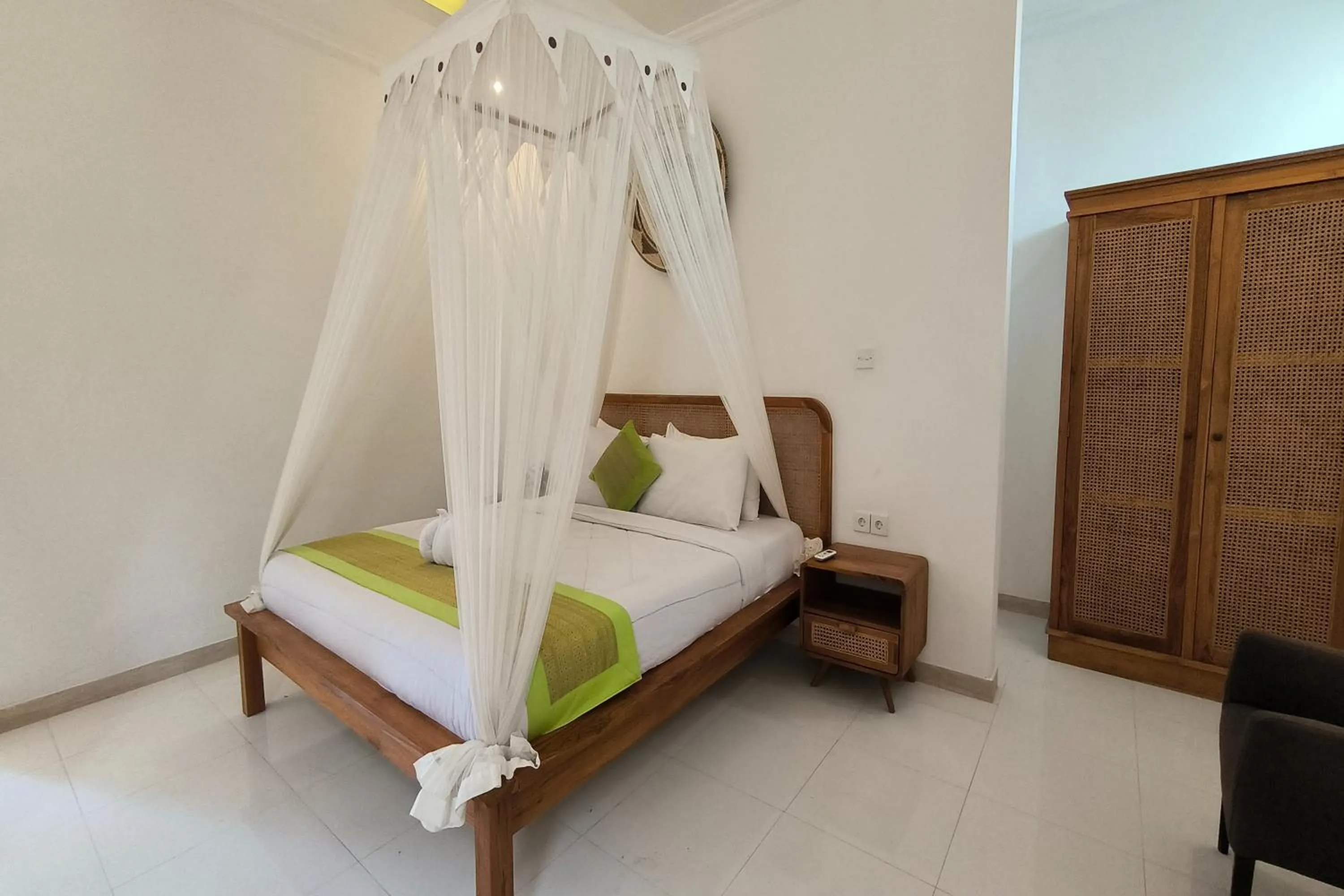 Bed in Bhuana Shanti Homestay Ubud