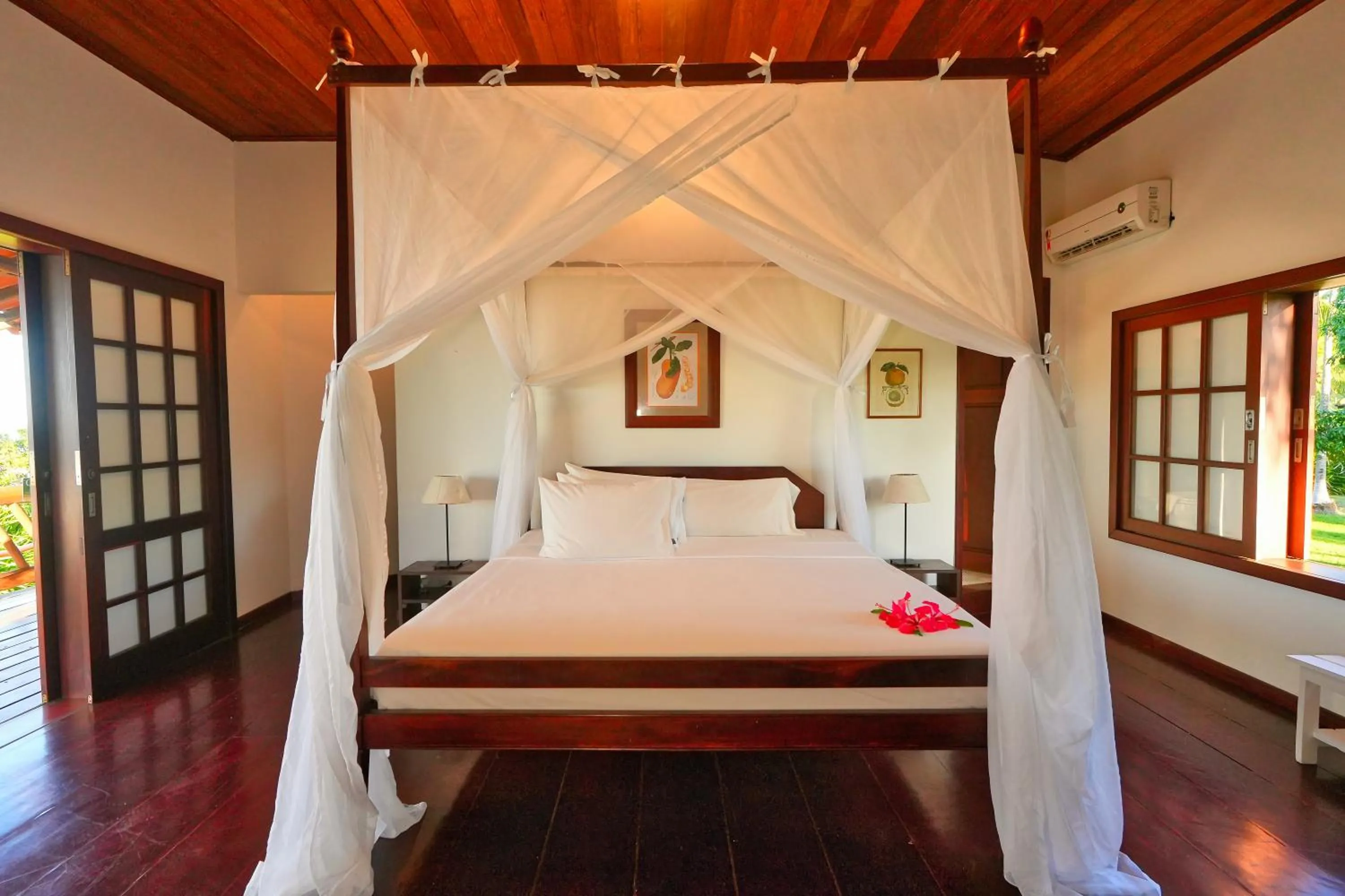 Bed in Pousada Caeira