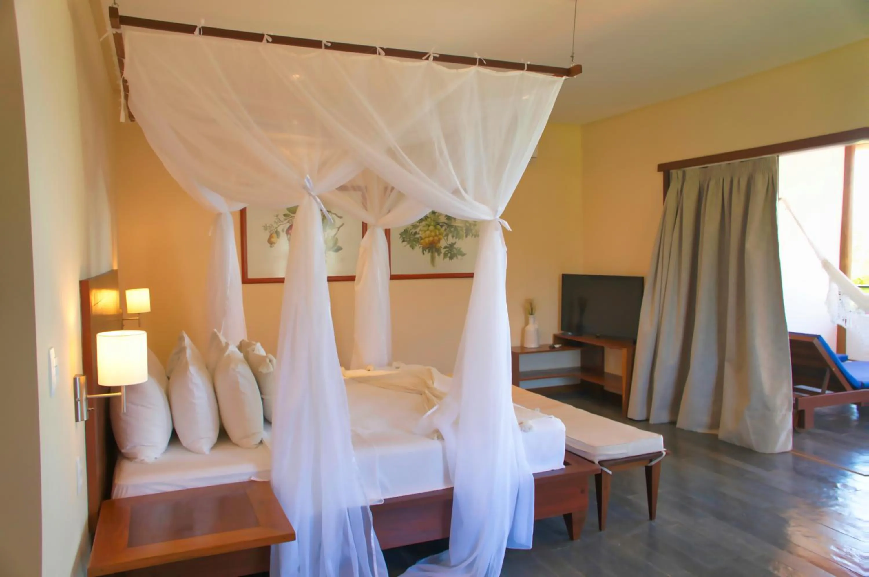 Bed in Pousada Caeira