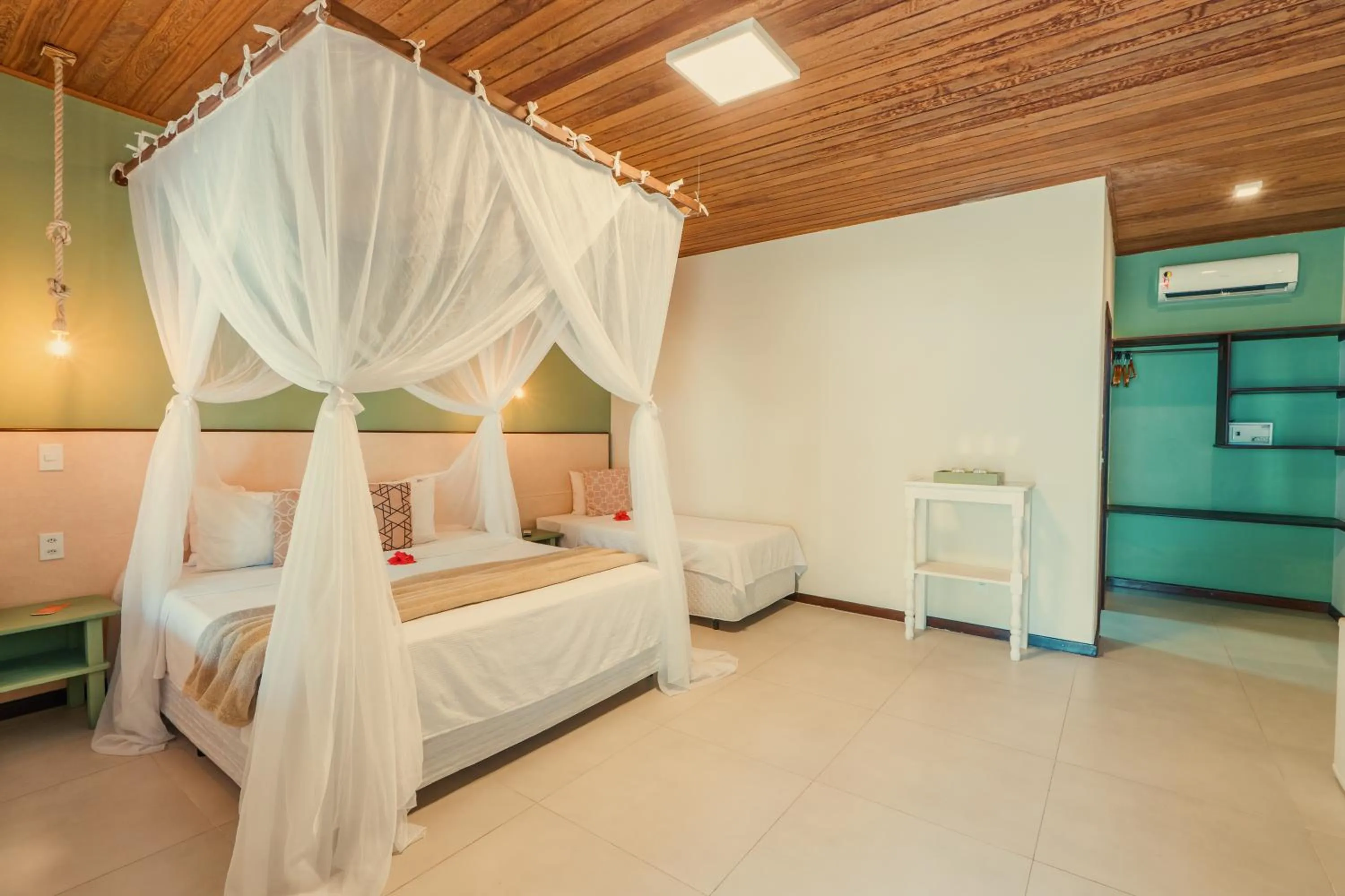 Bed in Pousada Caeira