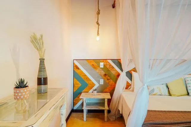 Bed in Pousada Caeira