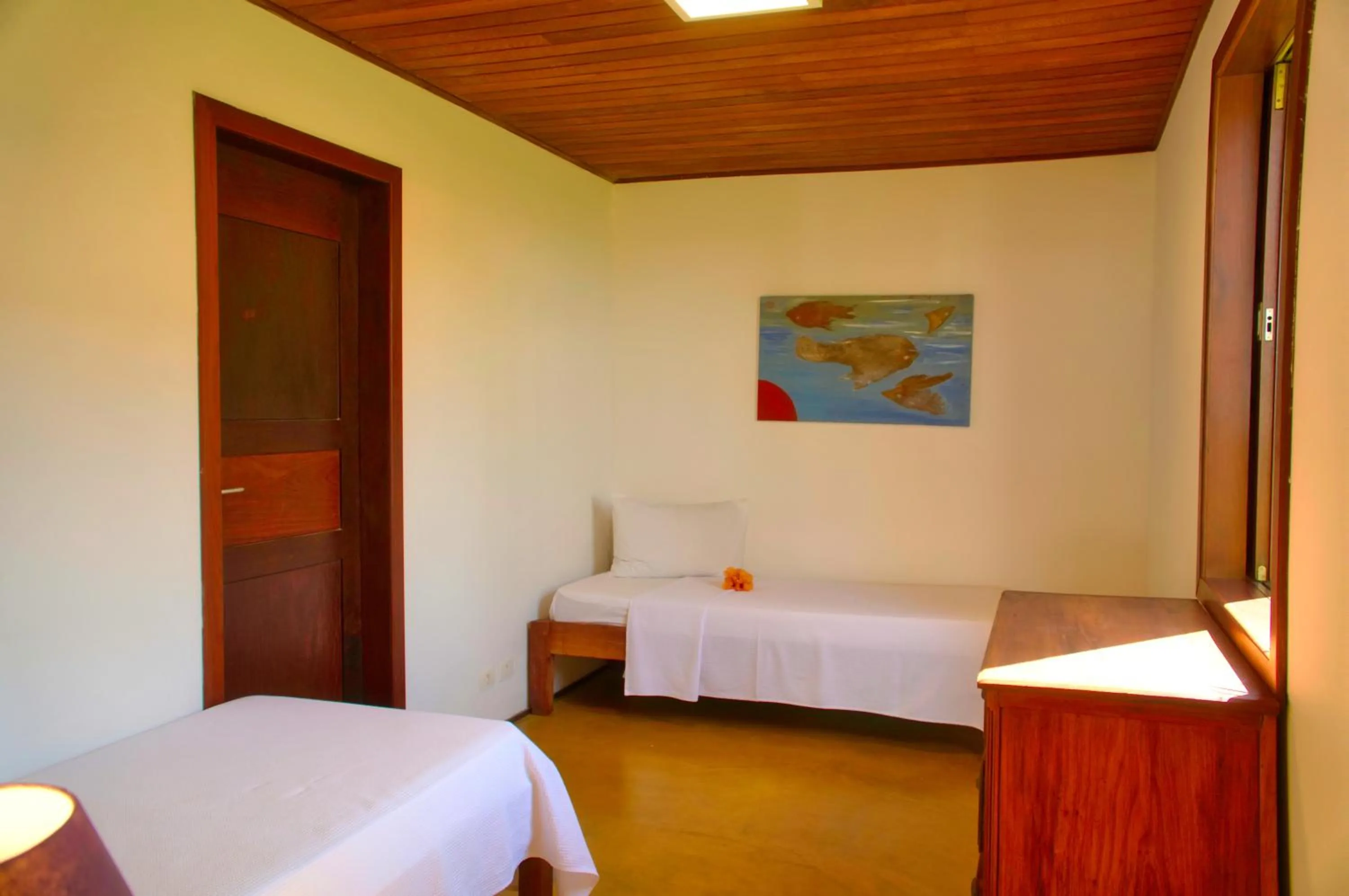 Bed in Pousada Caeira