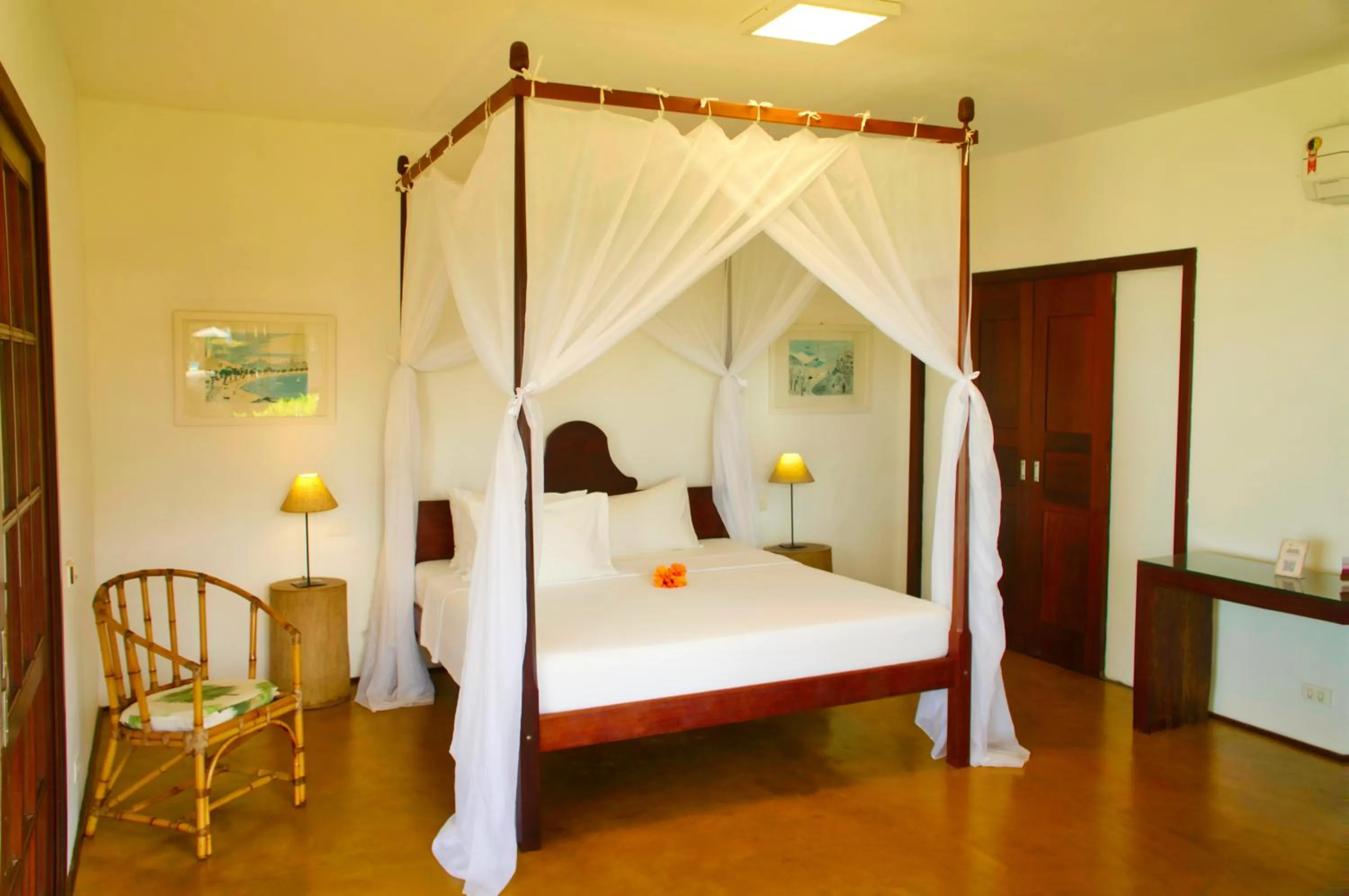 Bed in Pousada Caeira