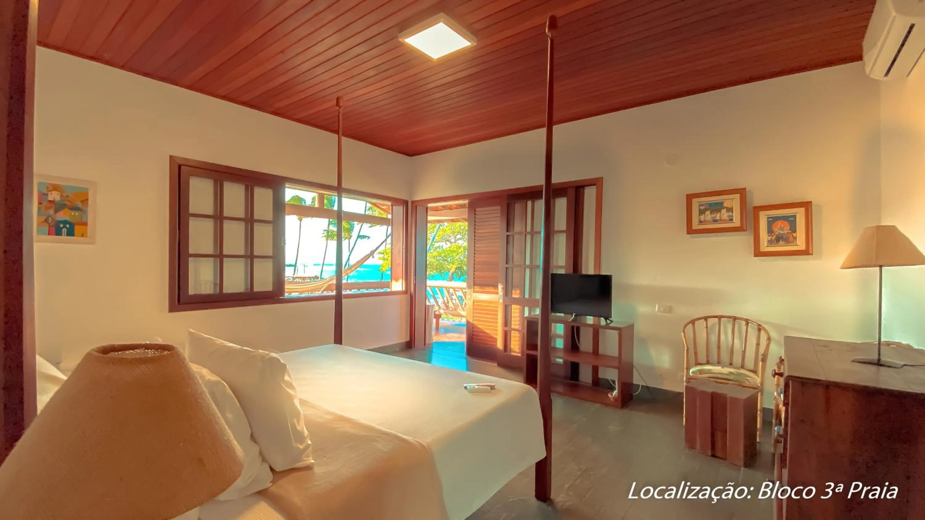 Bed in Pousada Caeira