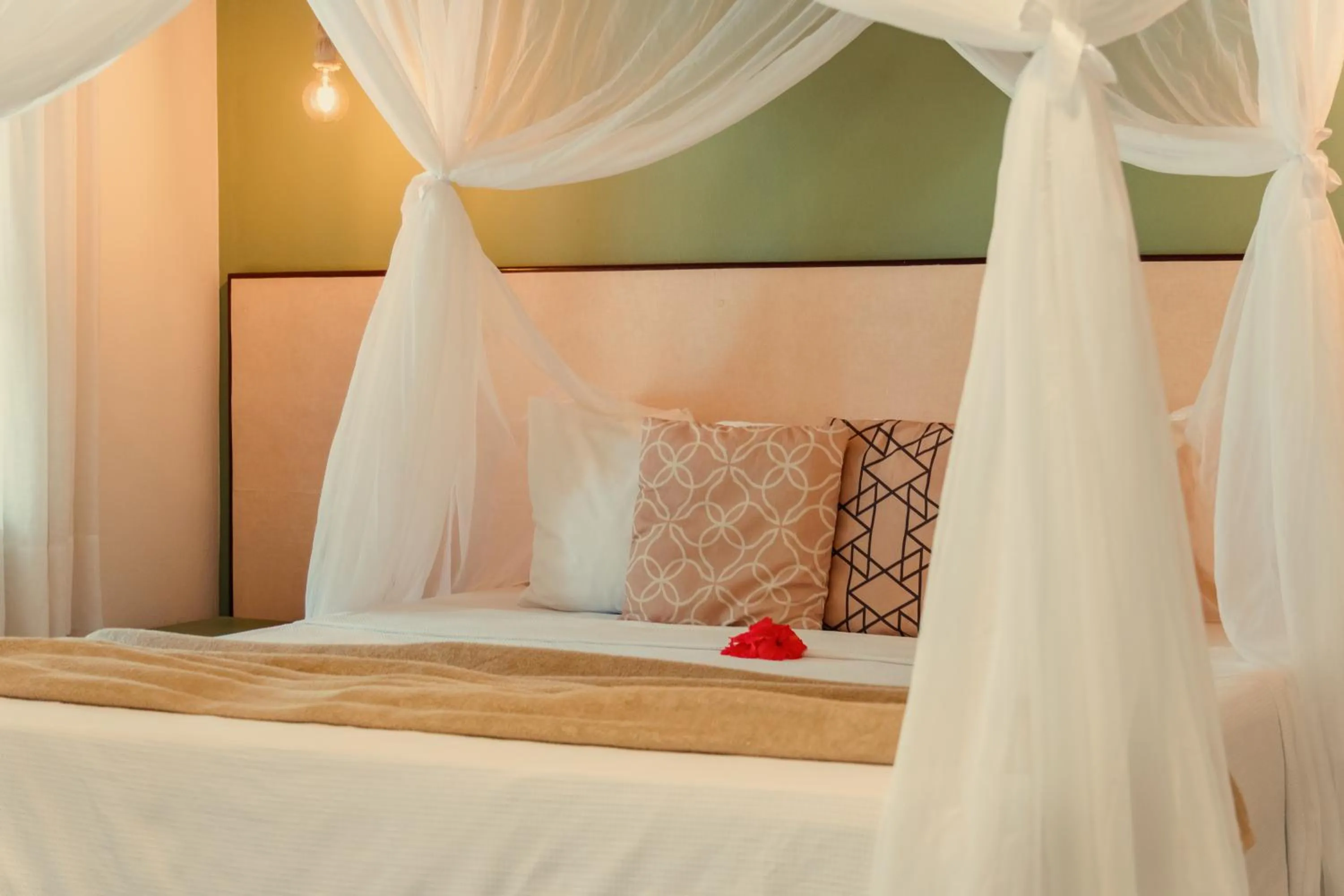 Bed in Pousada Caeira