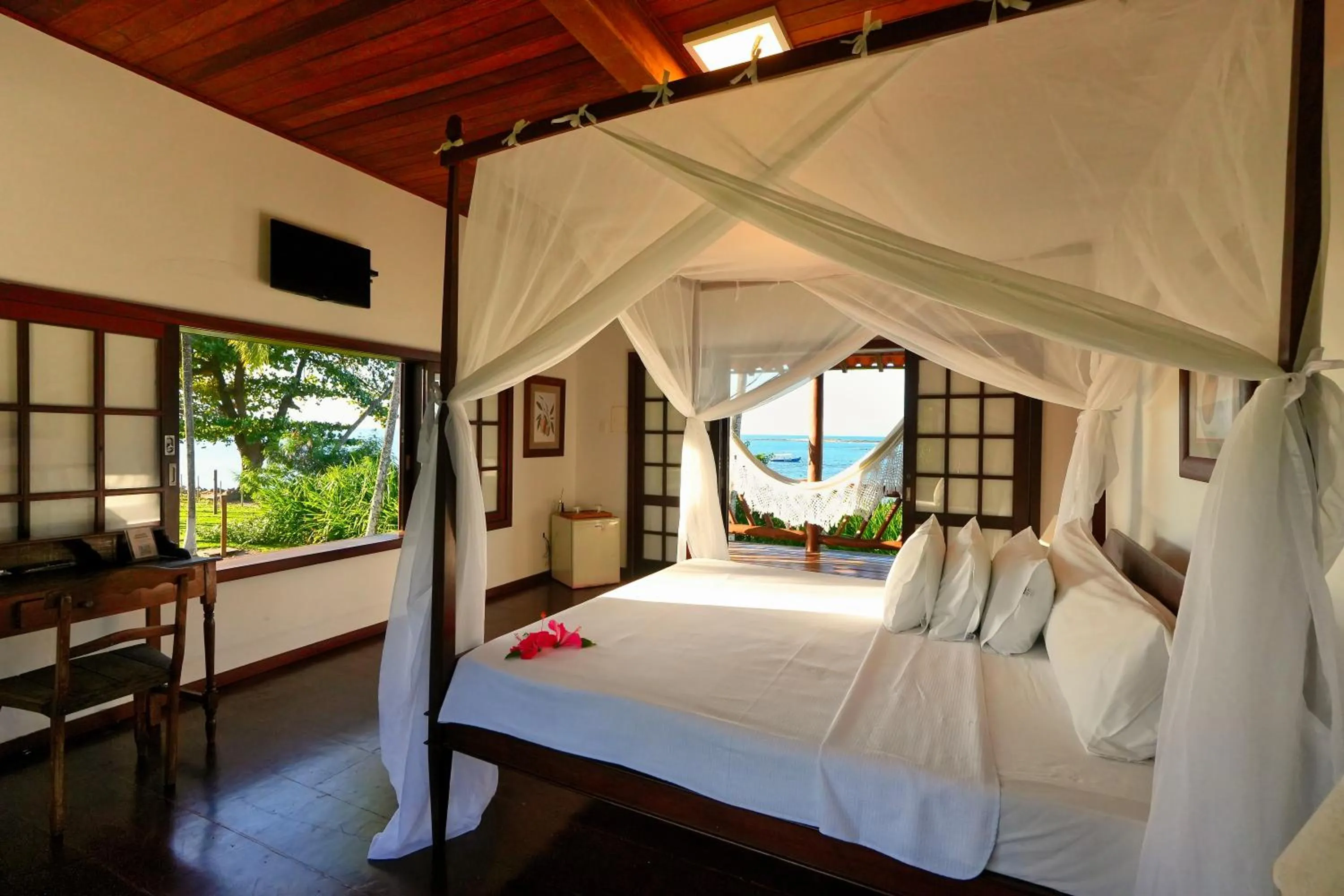 Bed in Pousada Caeira