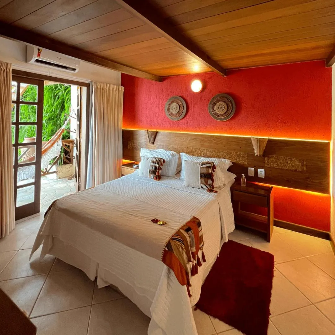 Bedroom, Bed in Passárgada Pousada