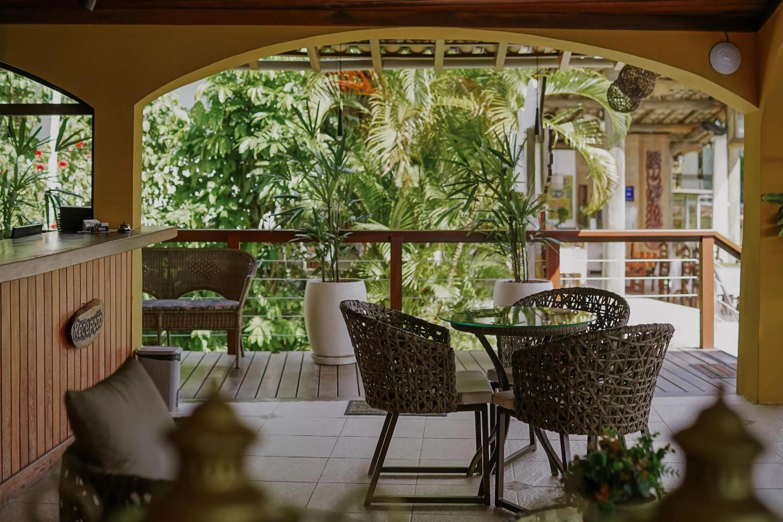 Lobby or reception in Passárgada Pousada