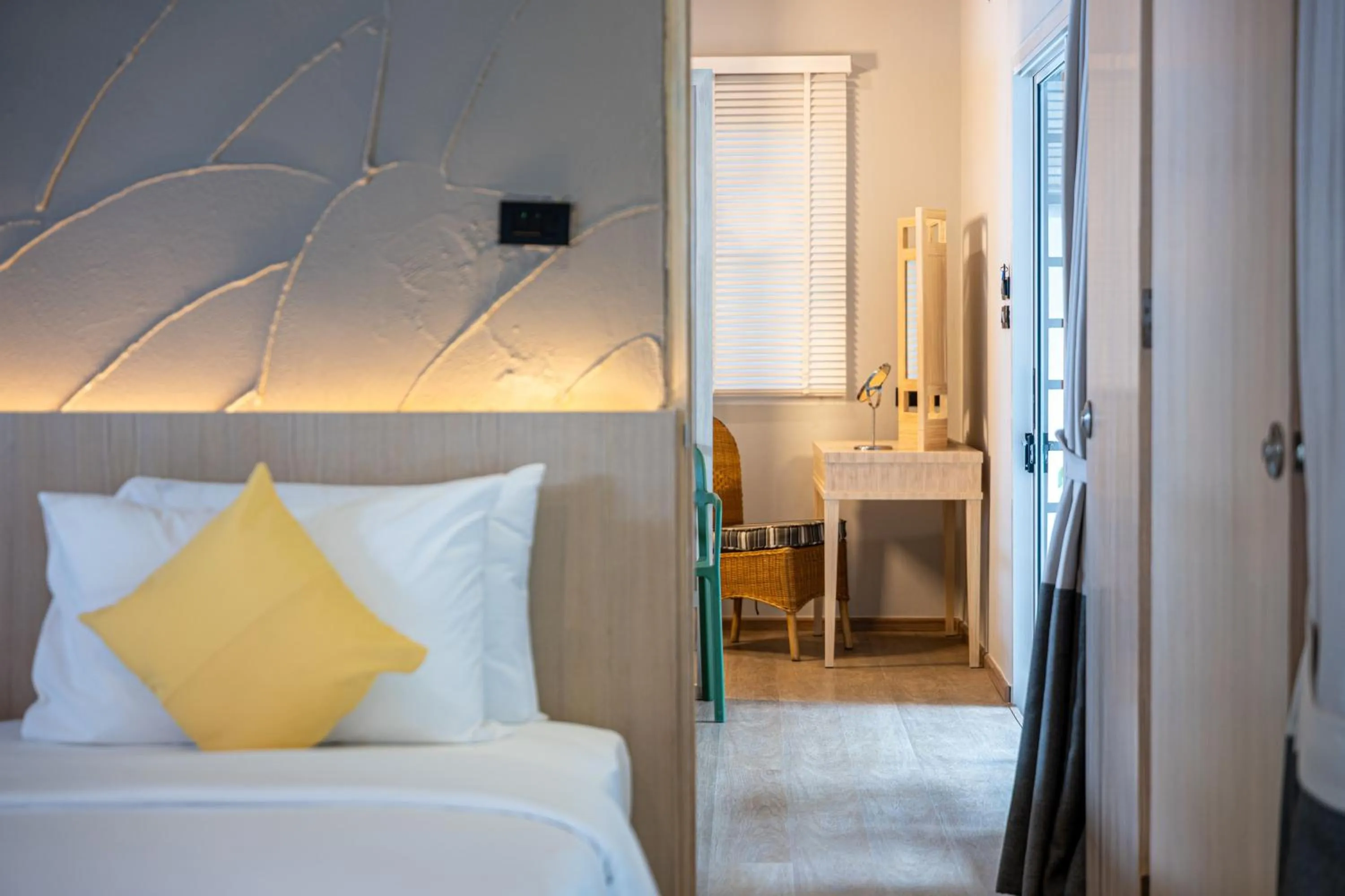 Bed in Samui Natien Resort