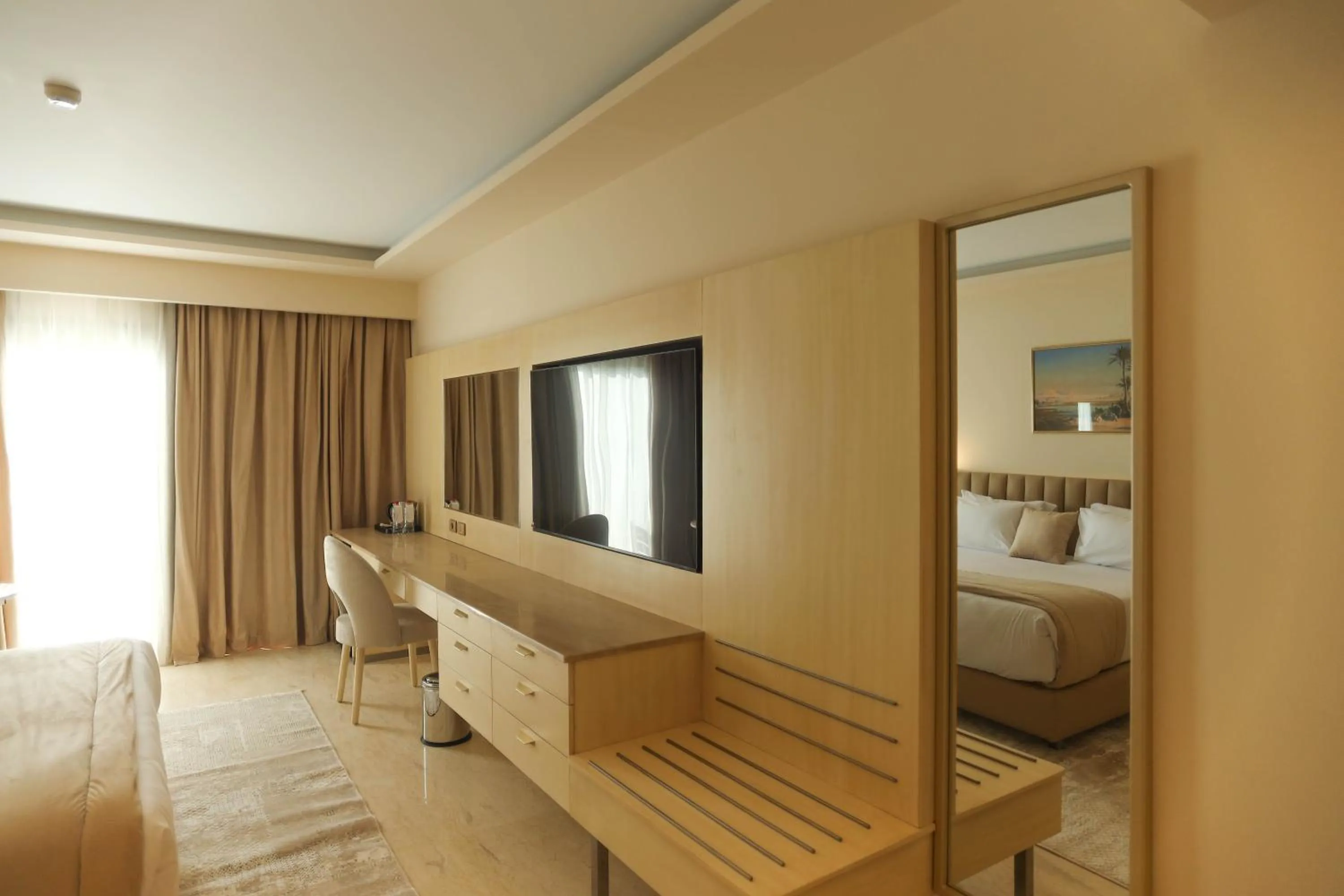 Bed in Pyramids Park Resort Cairo