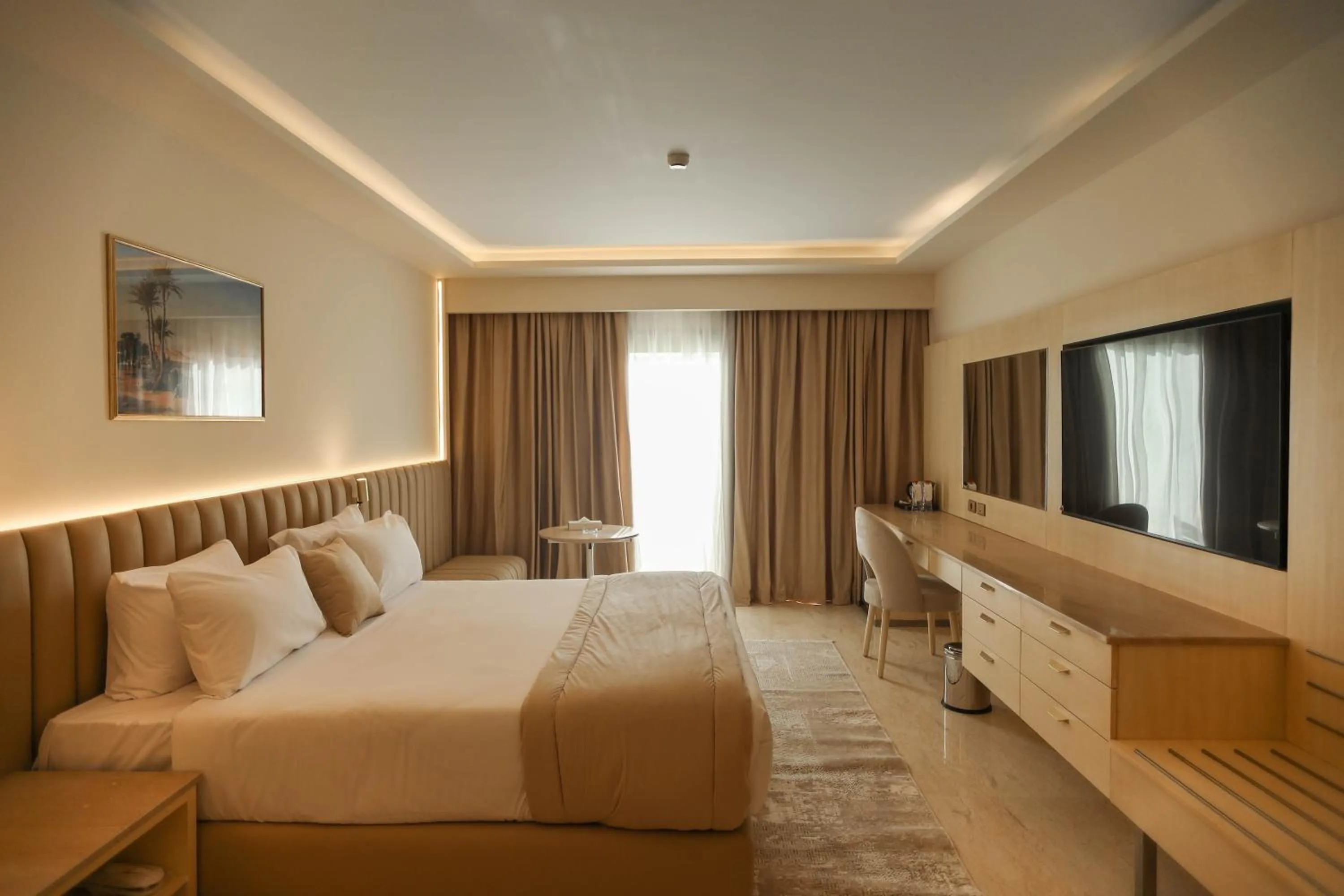 Bed in Pyramids Park Resort Cairo