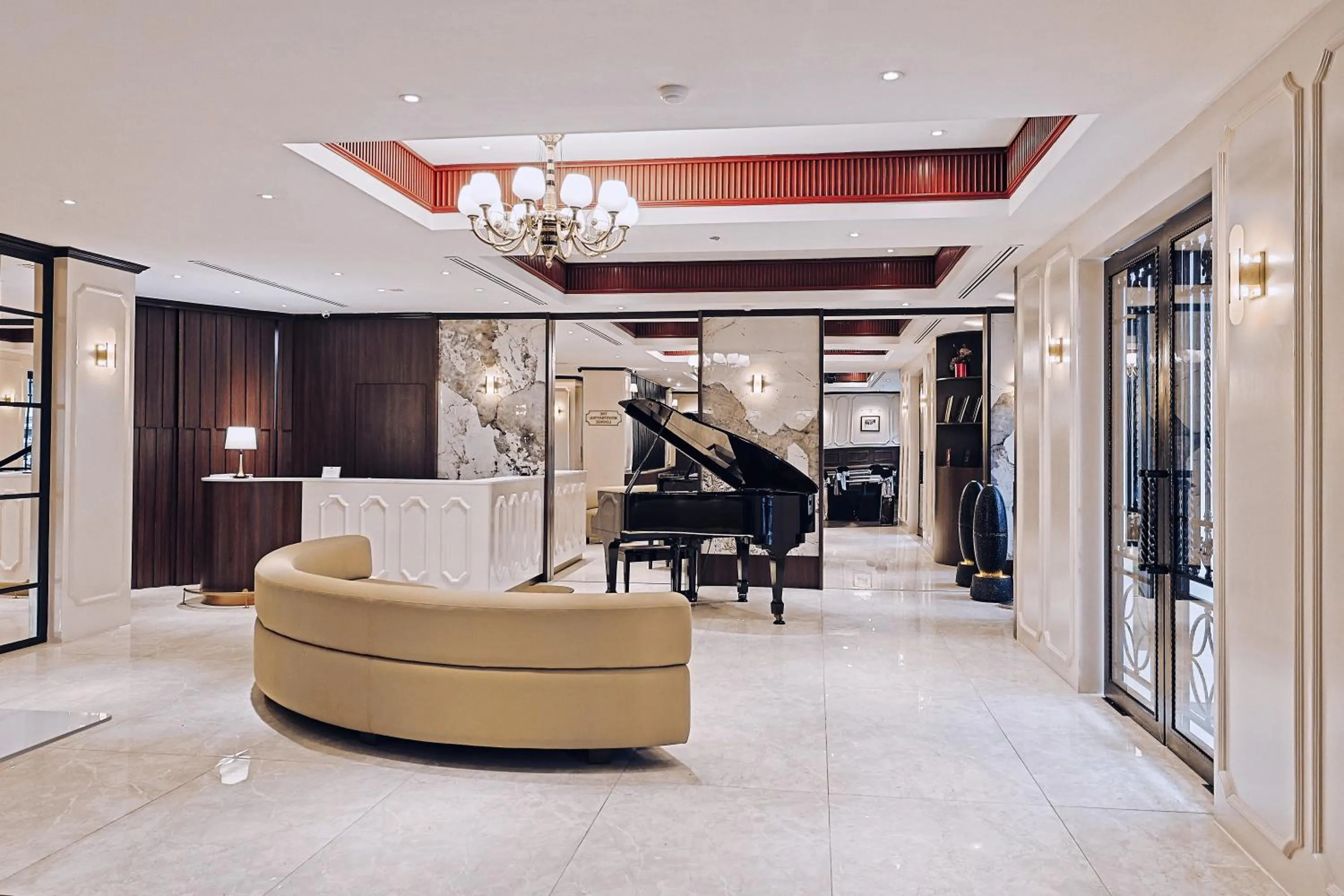 Lobby or reception in The Jesselton Hotel