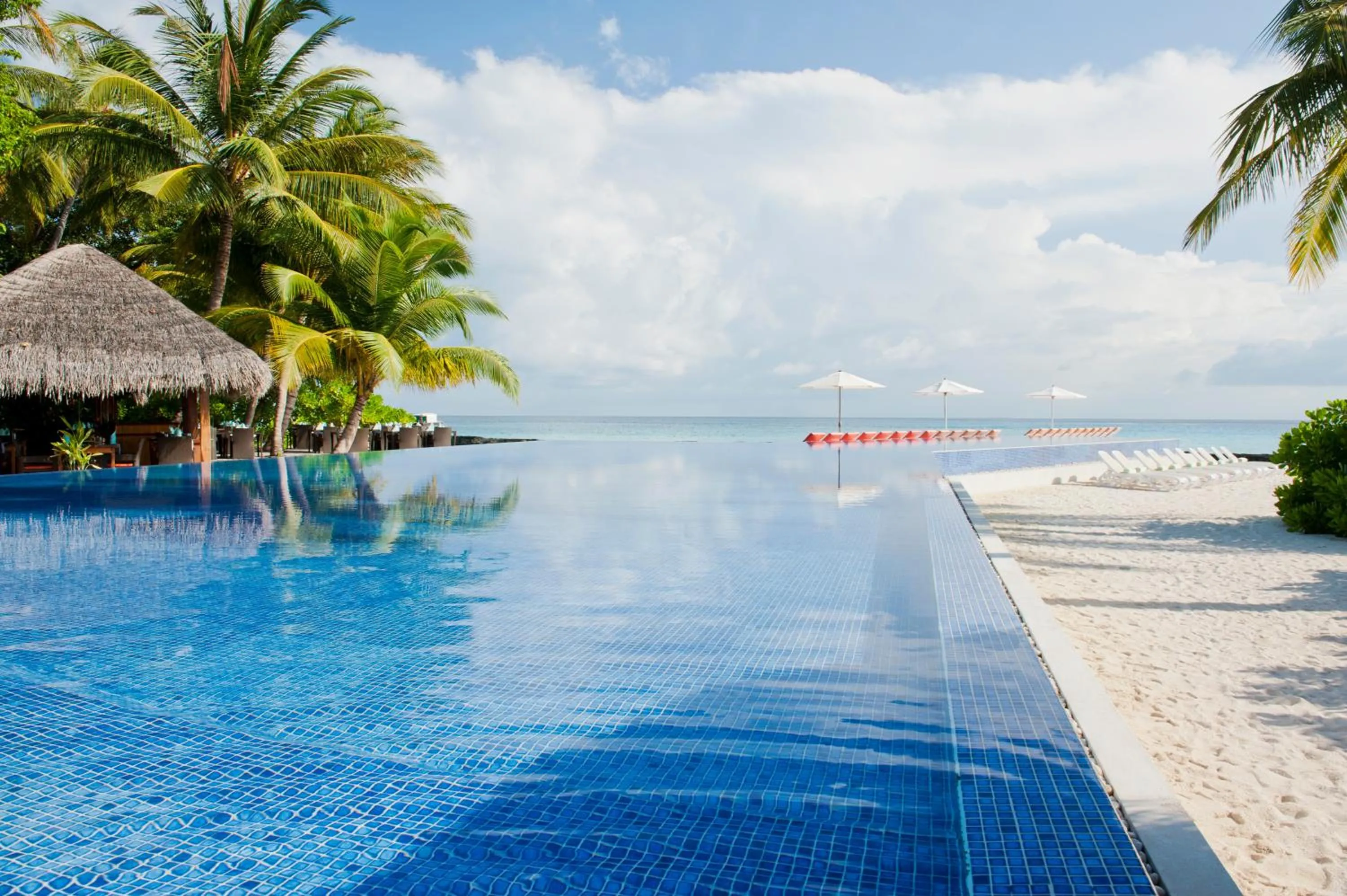 Swimming pool in Kuramathi Maldives