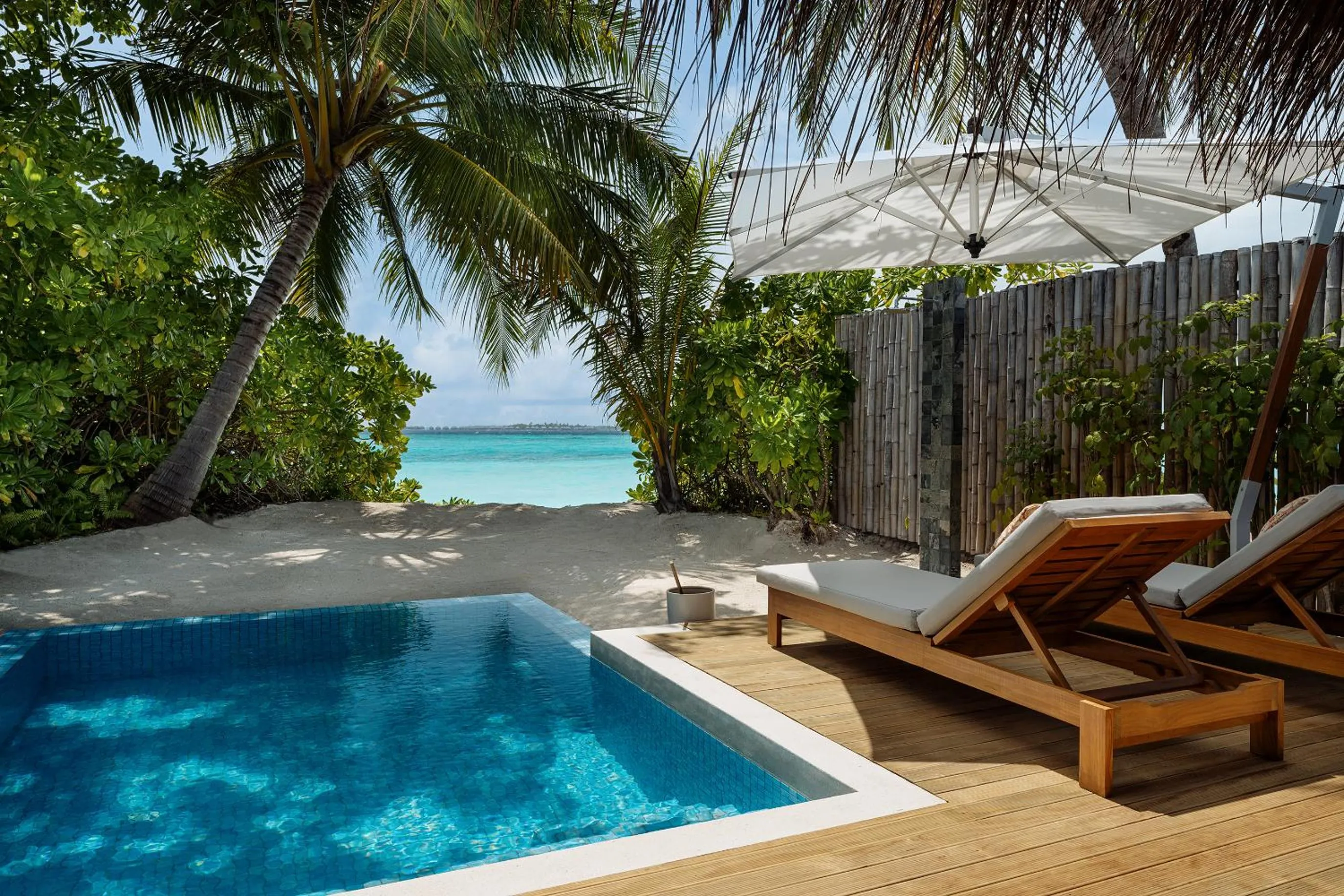 Pool view in Velassaru Maldives