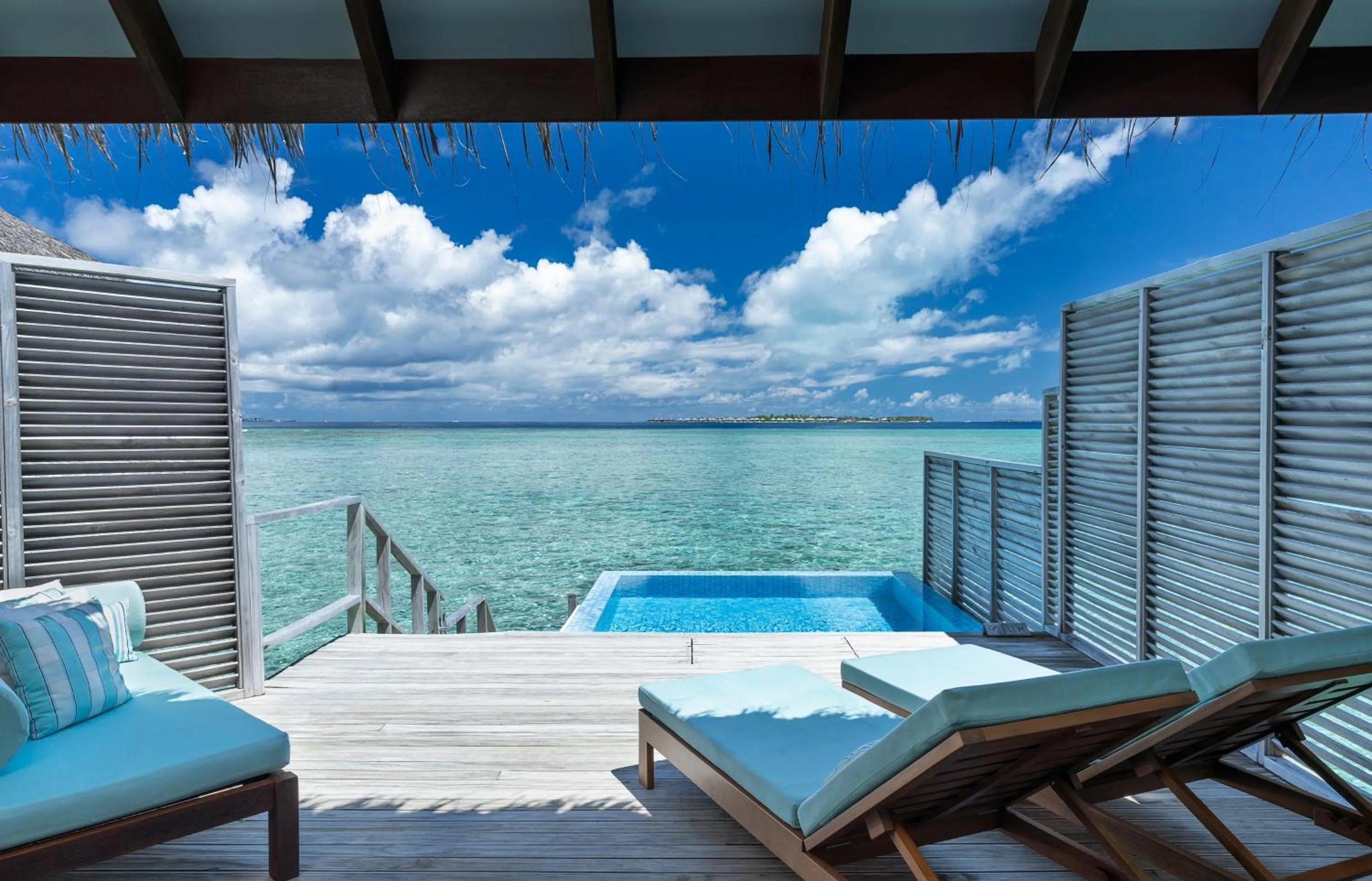 Pool view in Velassaru Maldives
