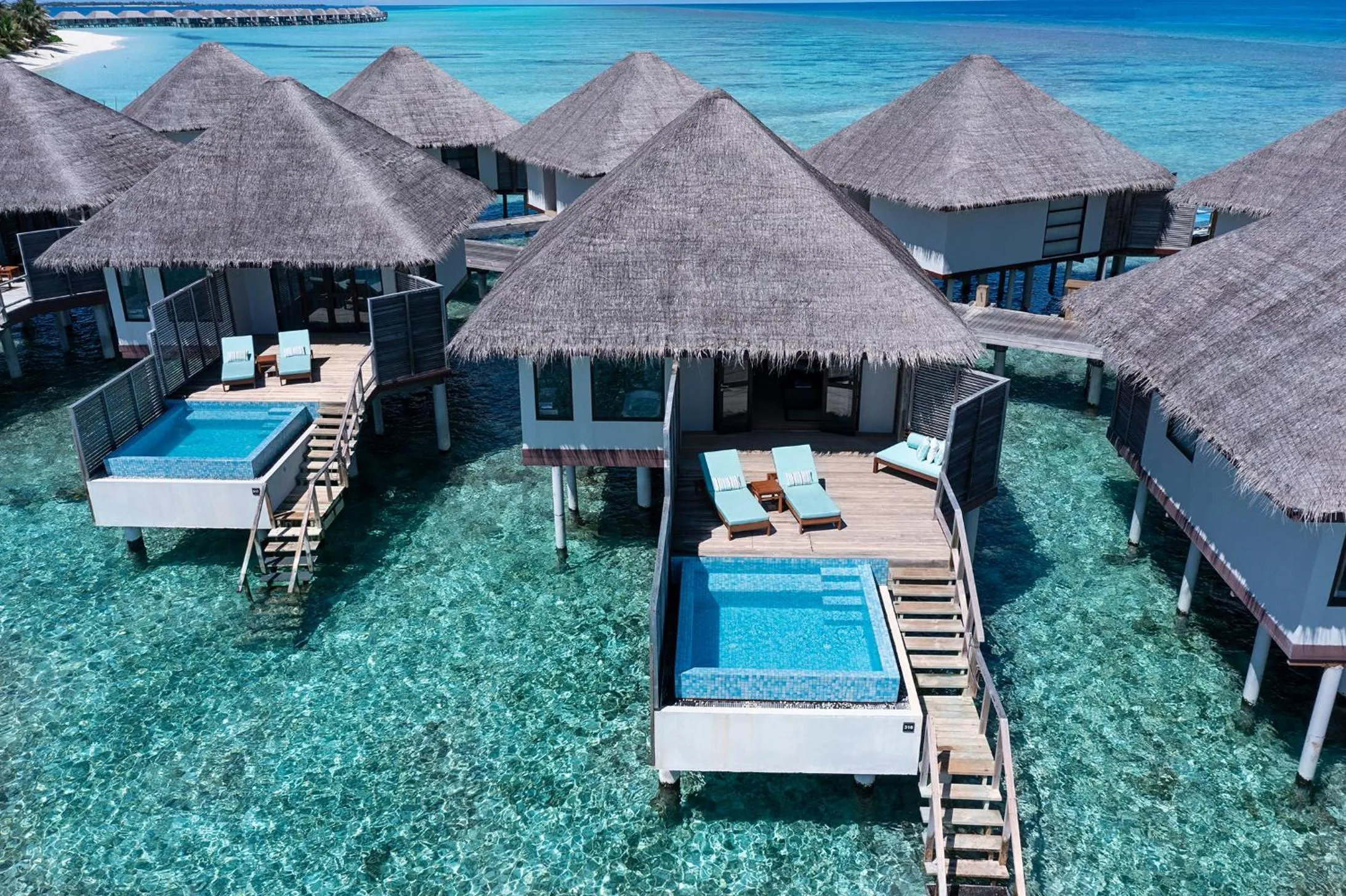 Pool view in Velassaru Maldives