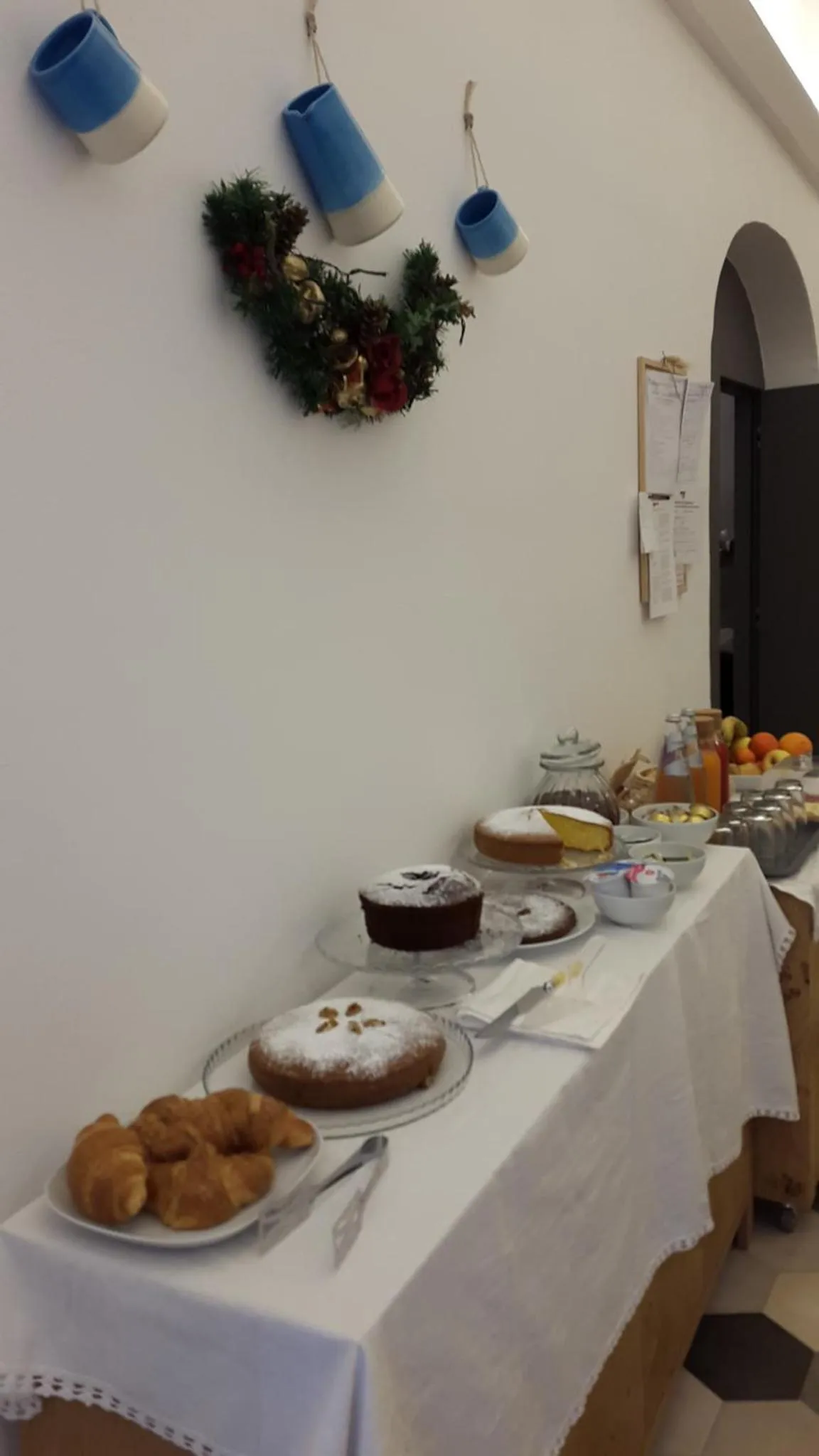 Food and drinks in FONTEblu B&B