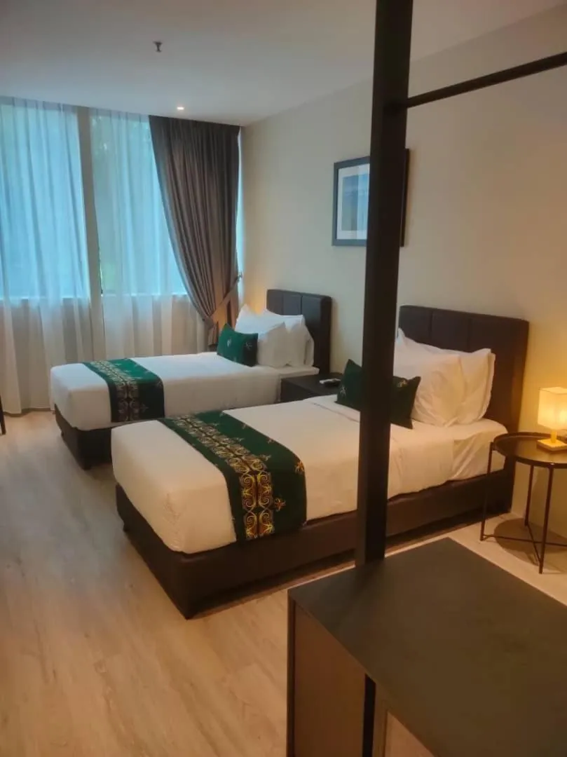 Bed in Telang Usan Hotel Kuching