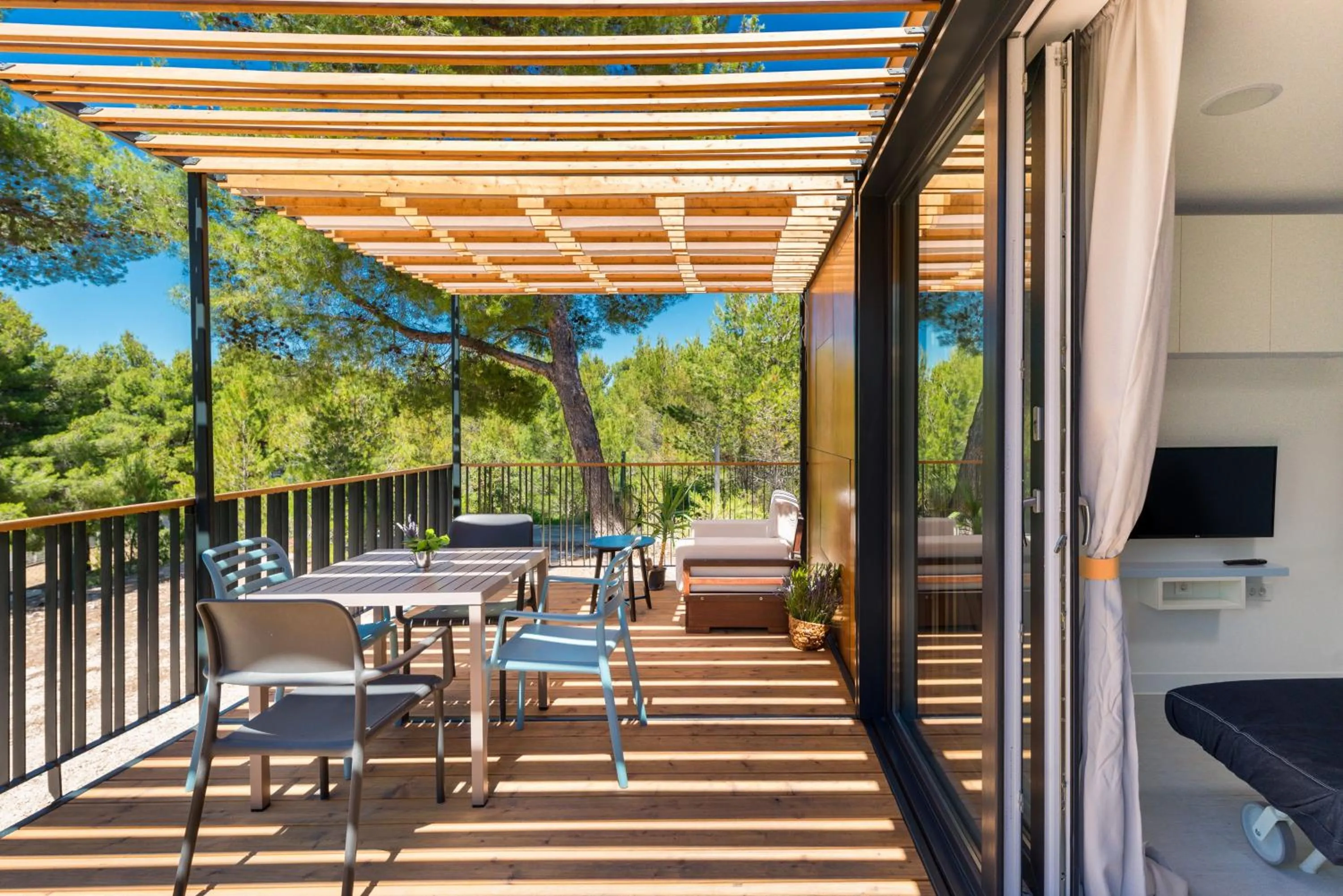 Balcony/Terrace in Kamp Vira Mobile Homes