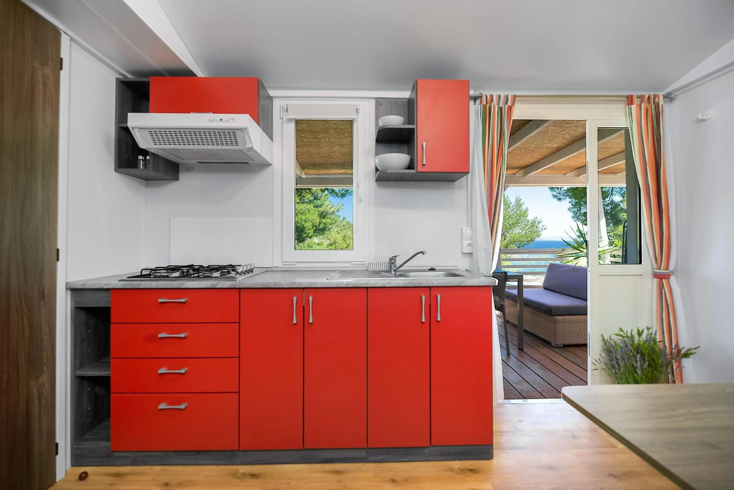 Kitchen or kitchenette in Kamp Vira Mobile Homes