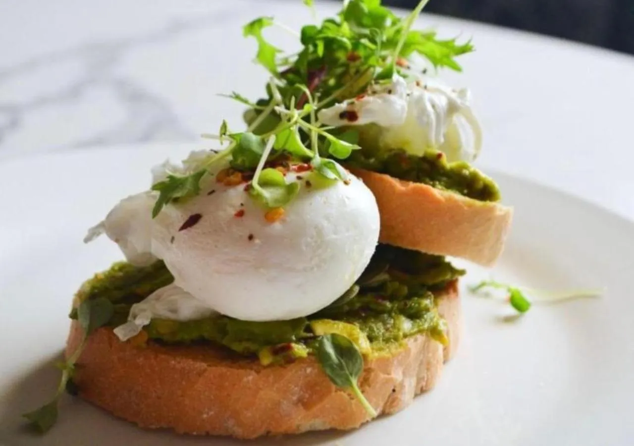 Food close-up in Mitre Hotel Manchester City Centre