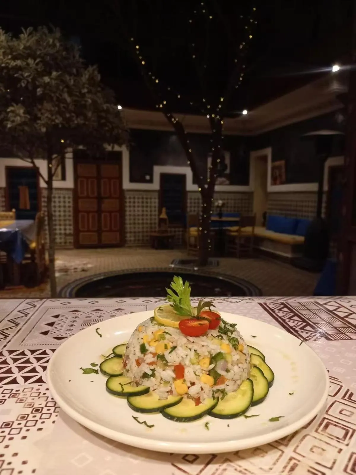 Food close-up in Riad Zara