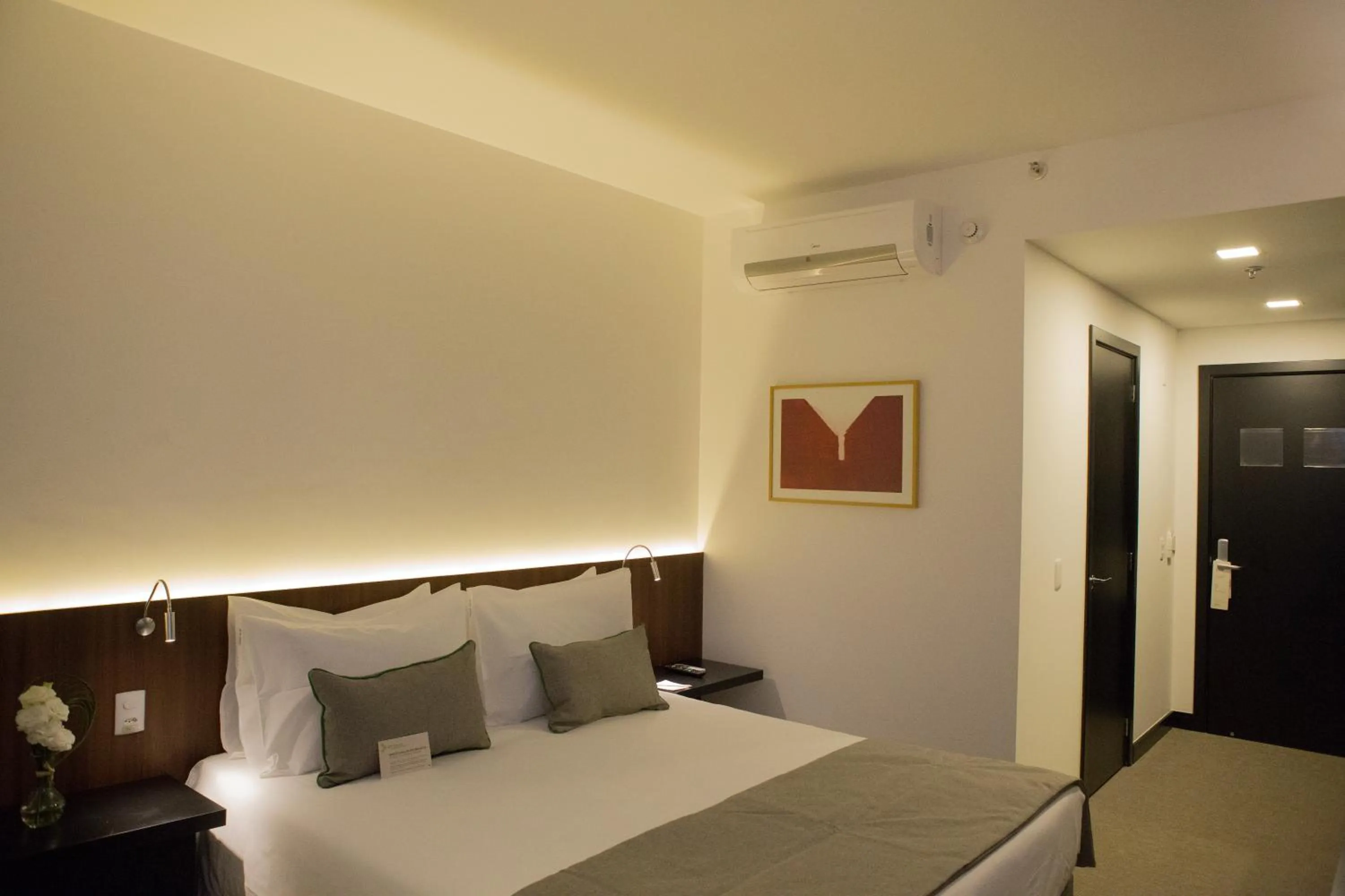 Bed in Wyndham Garden Ribeirão Preto Convention