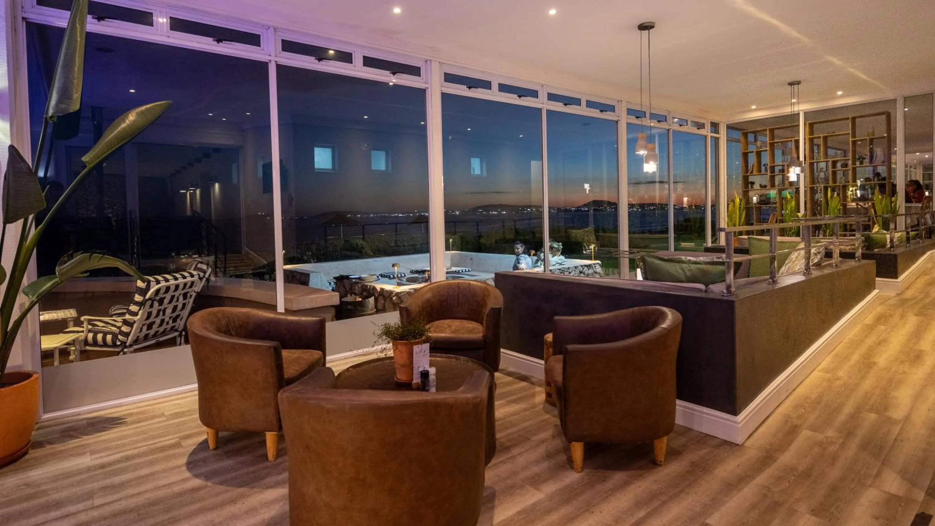 Seating area in Blue Bay Lodge