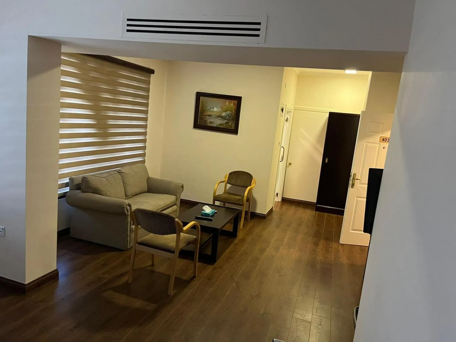 Seating area in Rozana Hotel