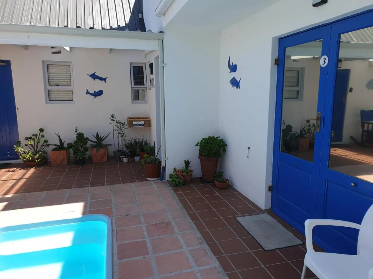 Patio in BlueSky Arniston Guest House