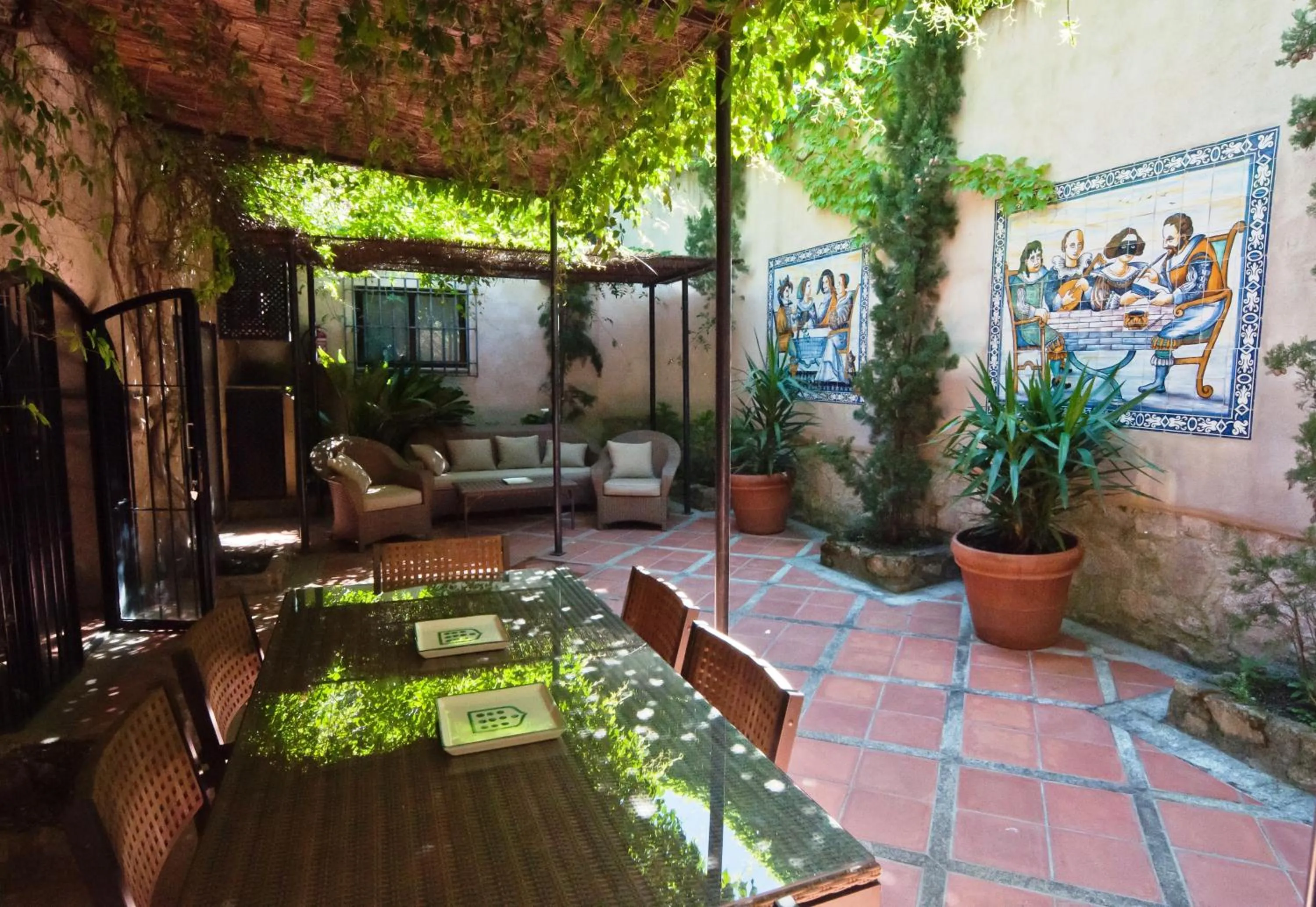 Patio in Hotel Boutique Casa de Orellana