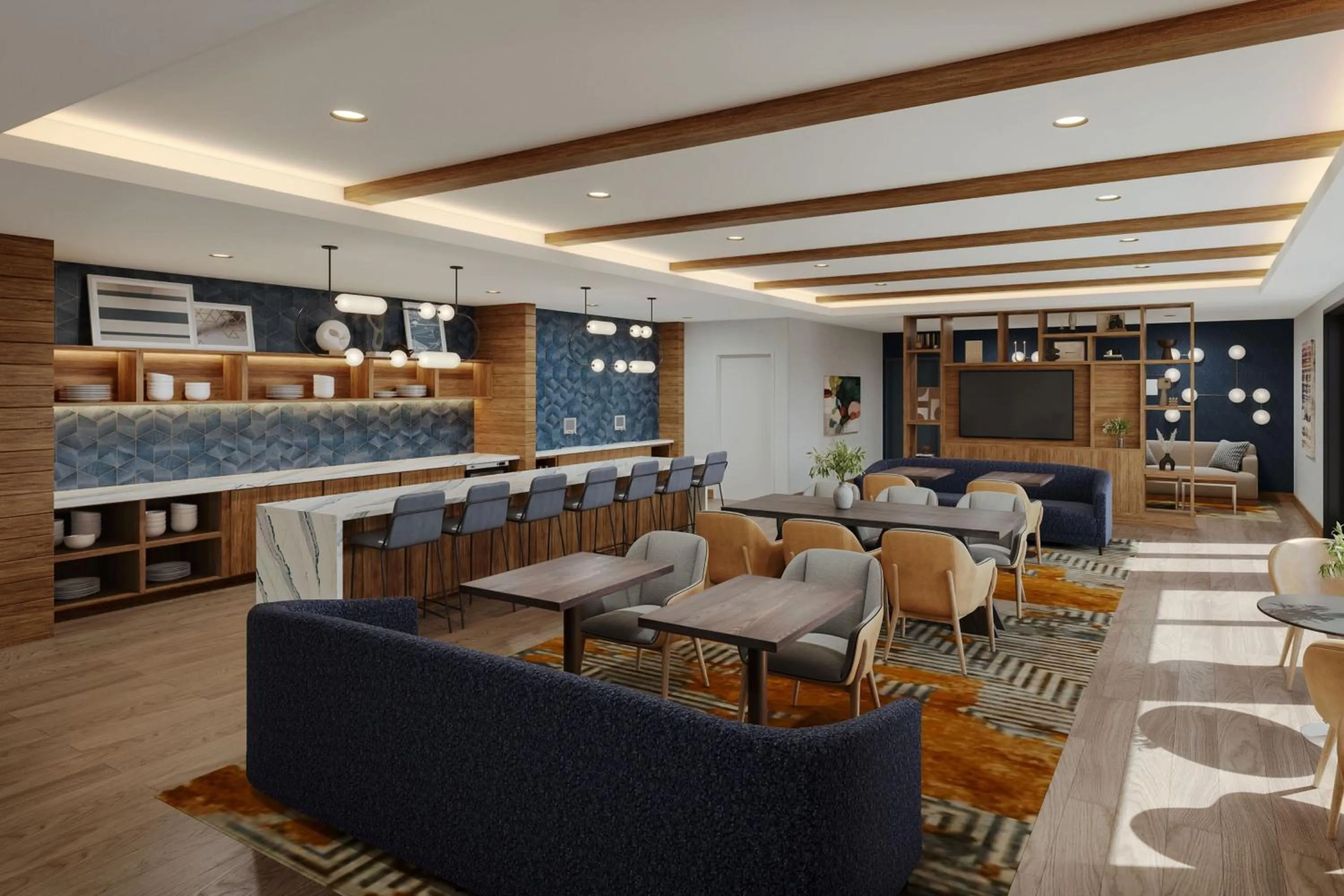 Lounge or bar in Oshkosh Marriott Waterfront Hotel & Convention Center