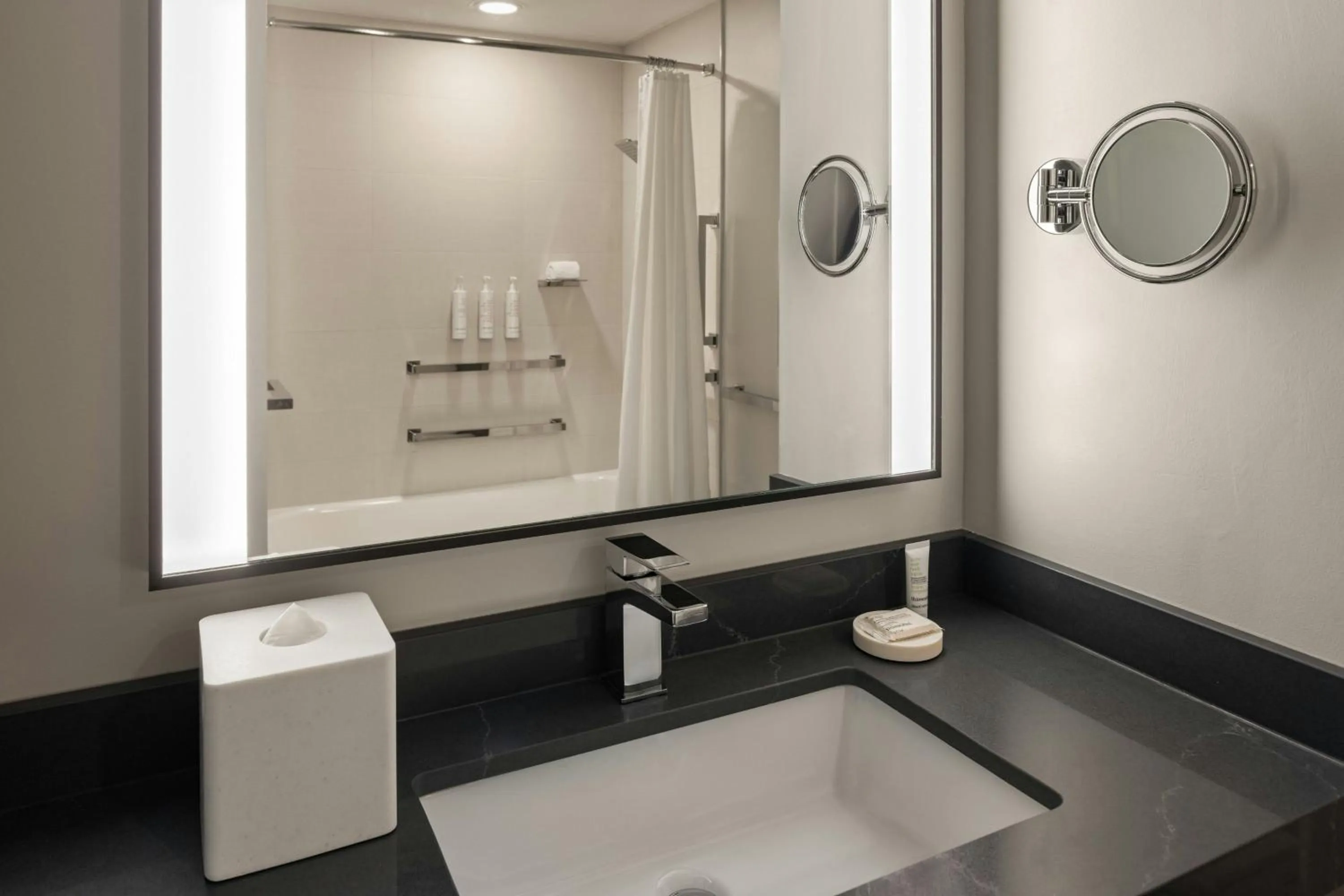 Bathroom in Oshkosh Marriott Waterfront Hotel & Convention Center