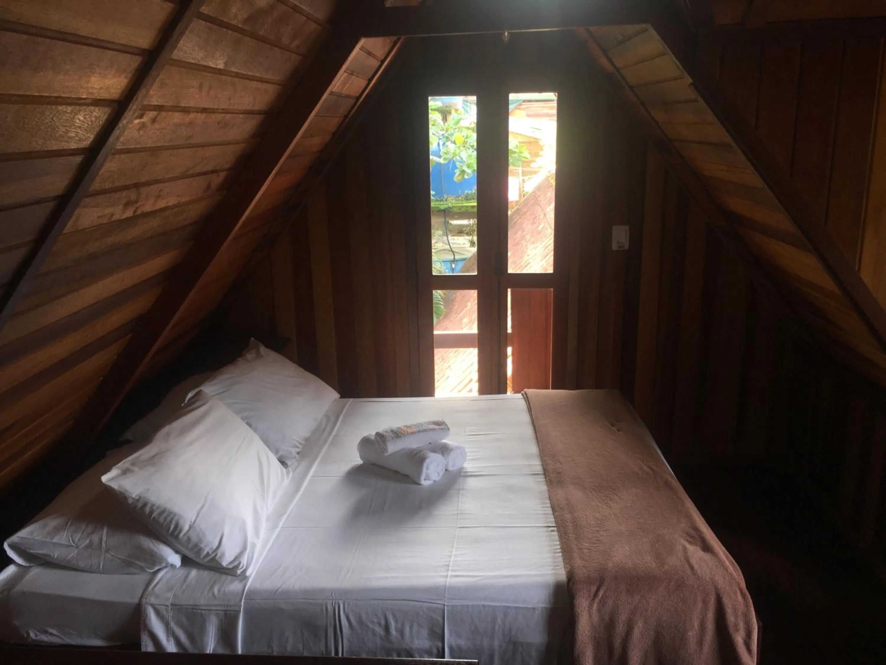 Bed in Pousada Refugio do Pirata