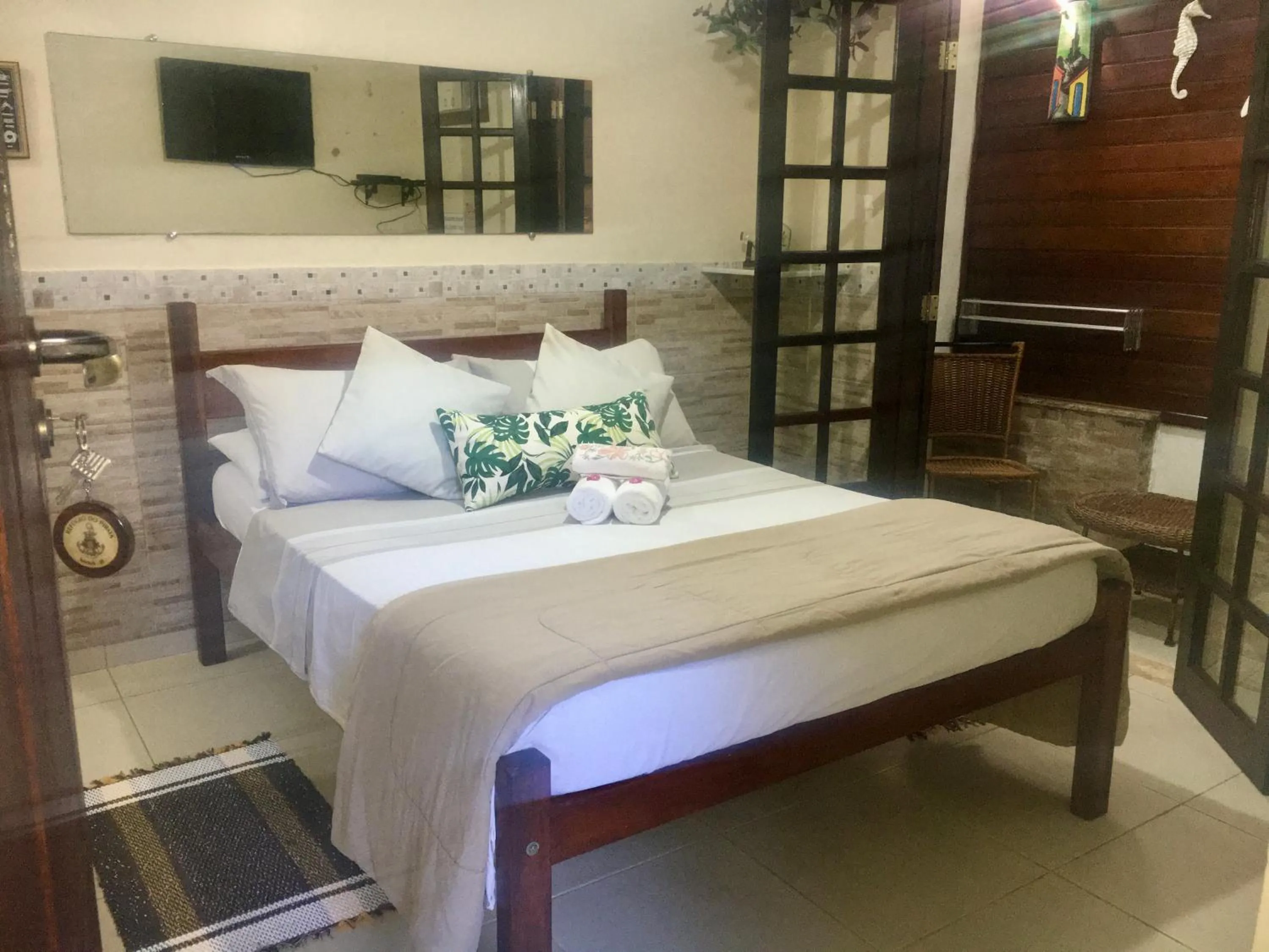 Bed in Pousada Refugio do Pirata