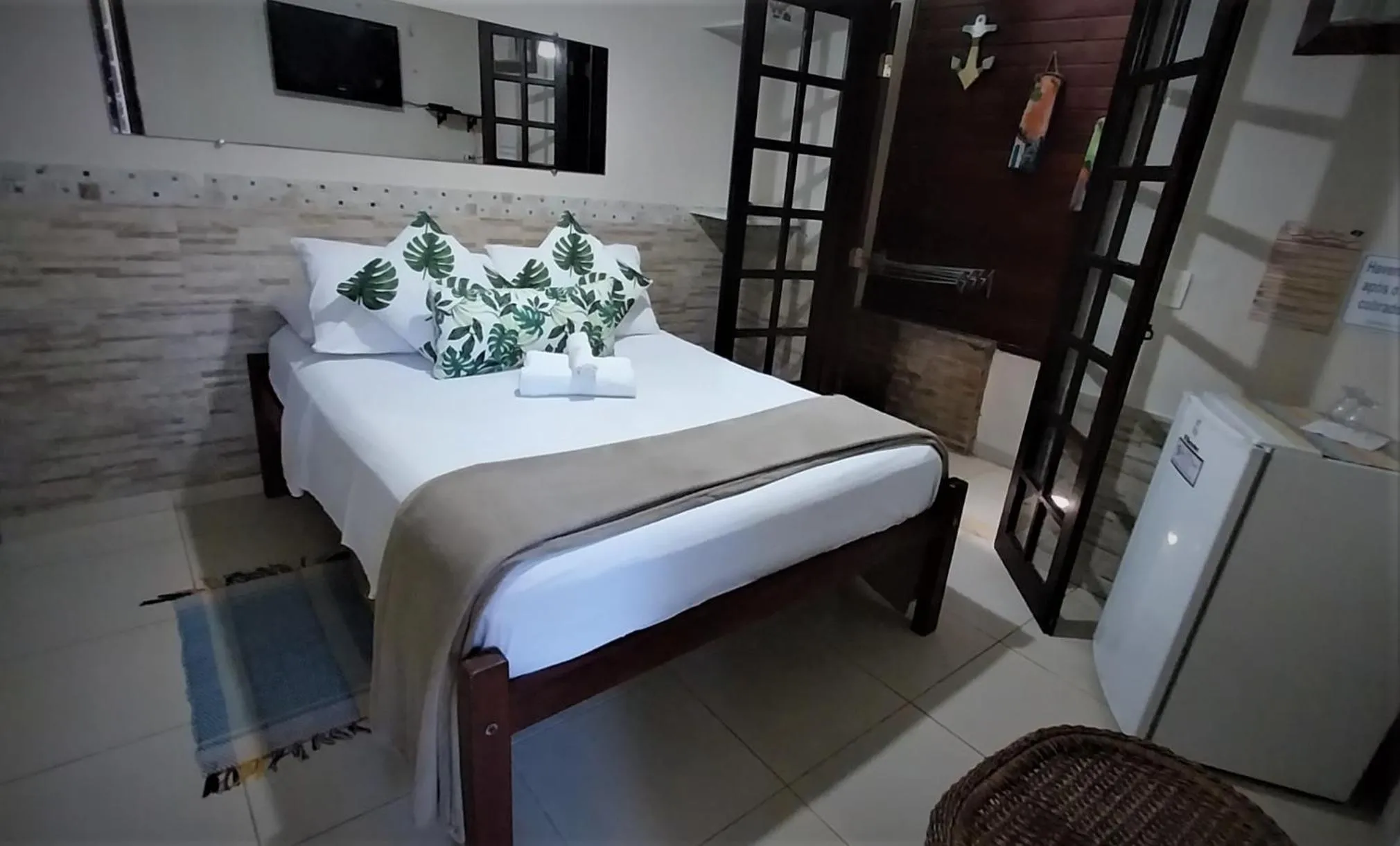 Bed in Pousada Refugio do Pirata