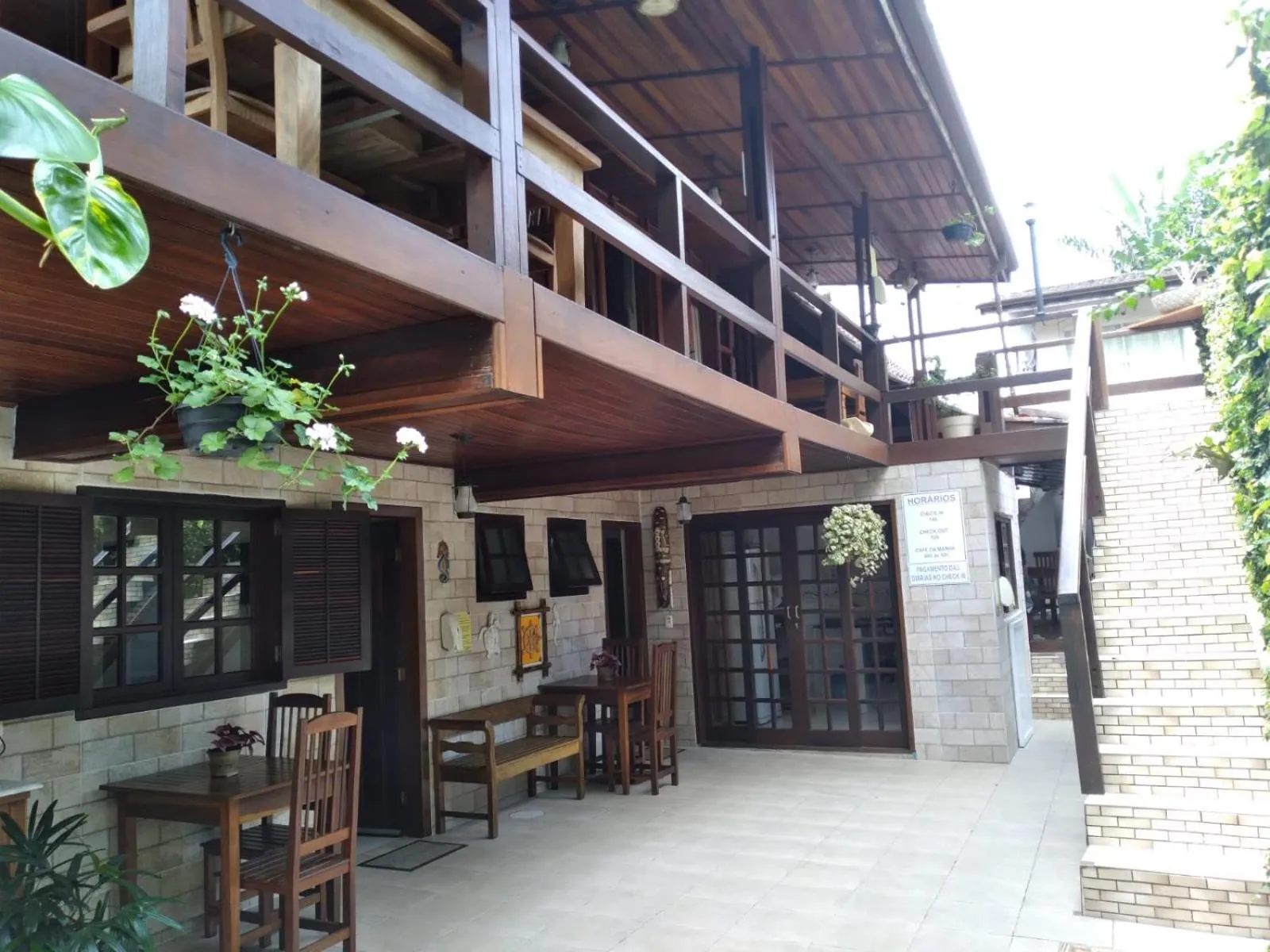 Patio in Pousada Refugio do Pirata