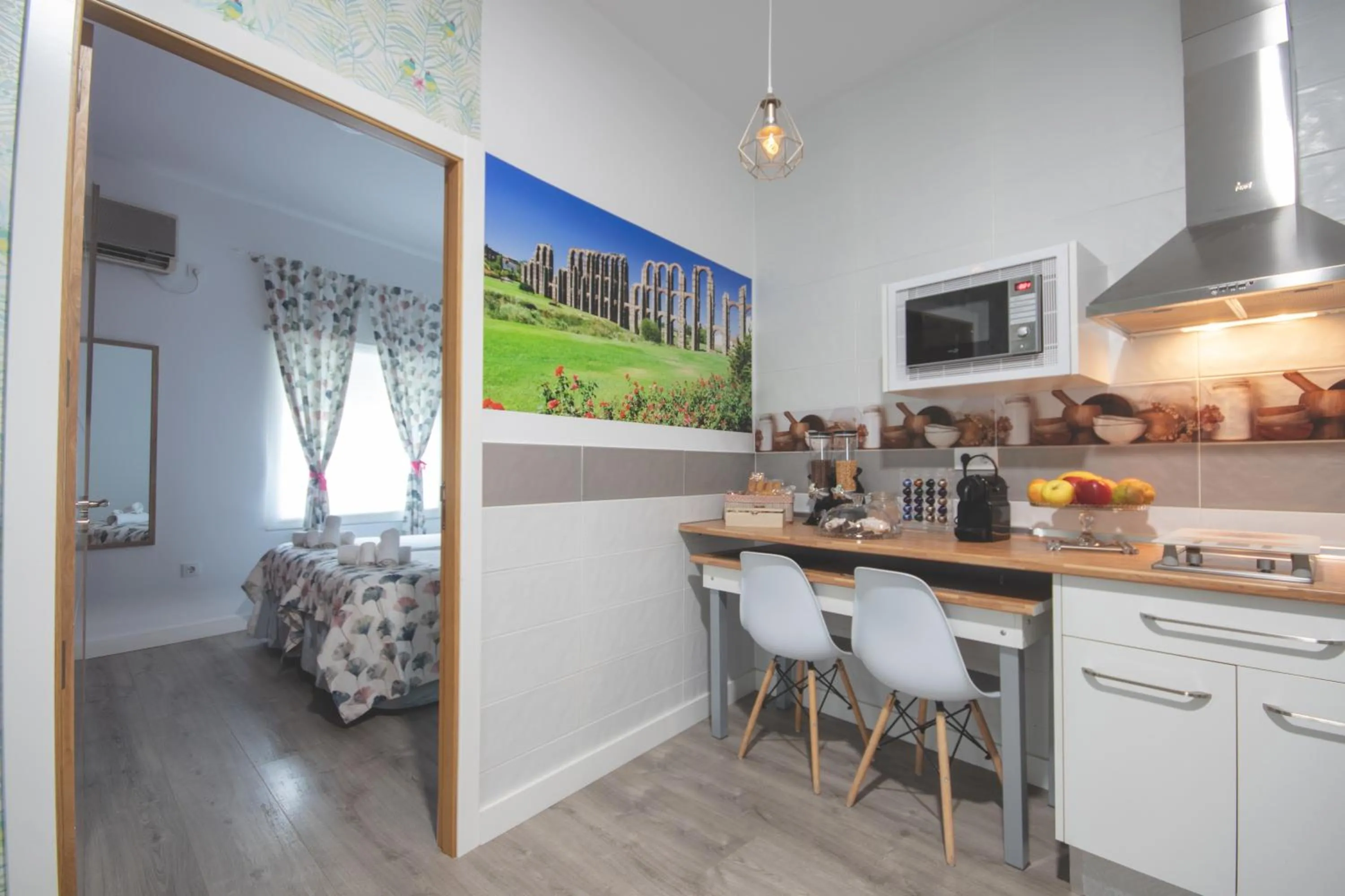 Kitchen or kitchenette in Apartamentos Coso de San Albin