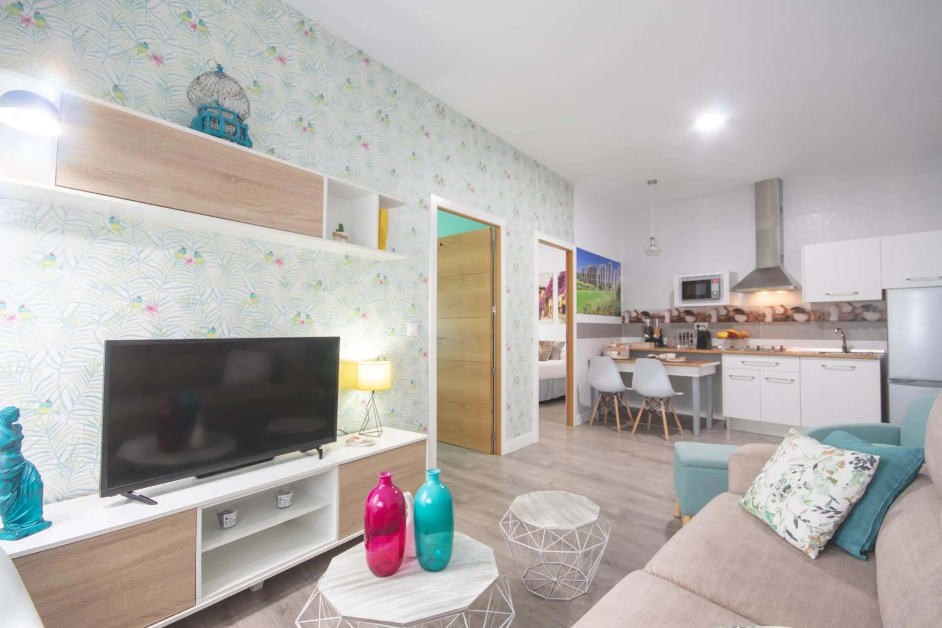 Living room in Apartamentos Coso de San Albin