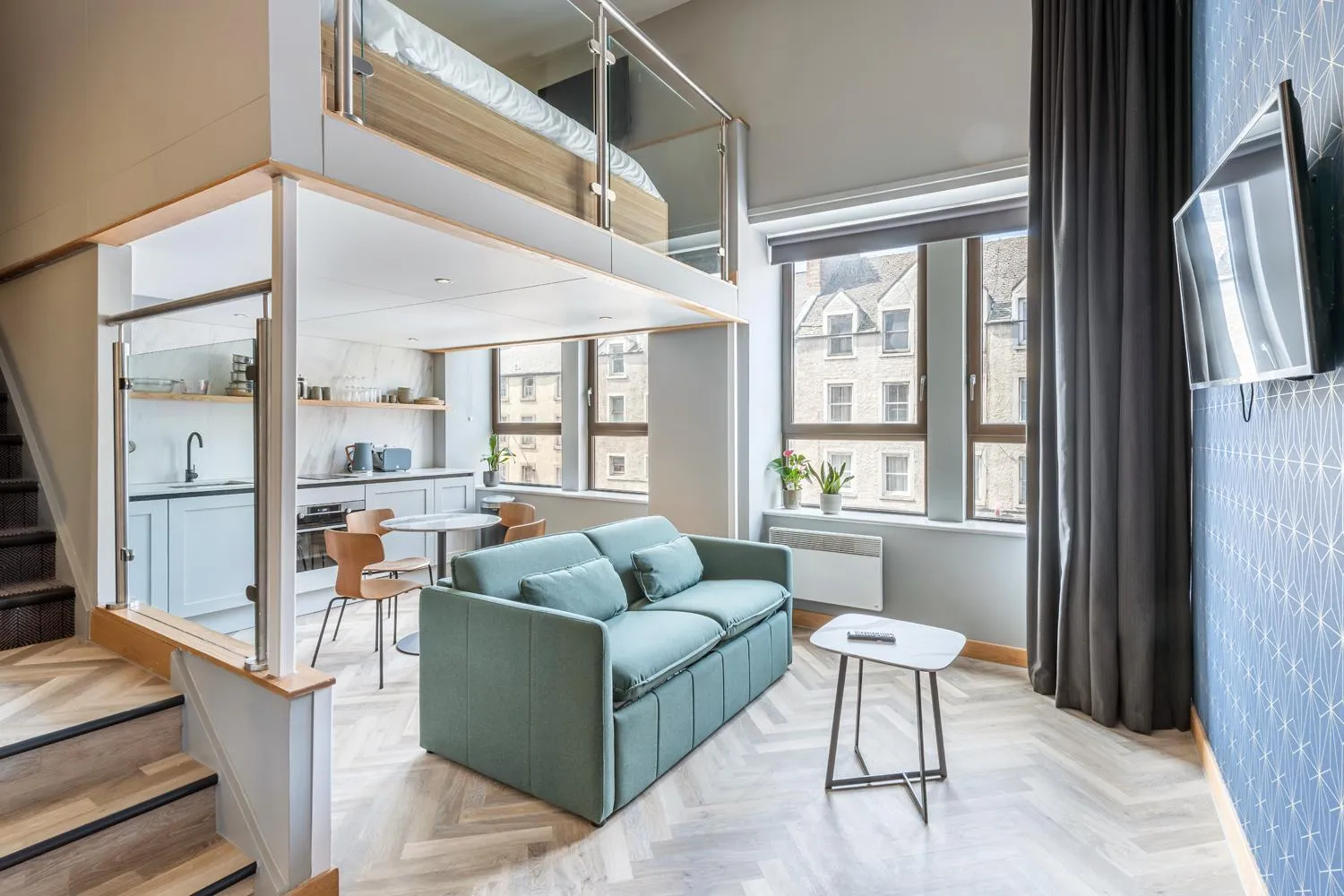 Kitchen or kitchenette in KM Apartments