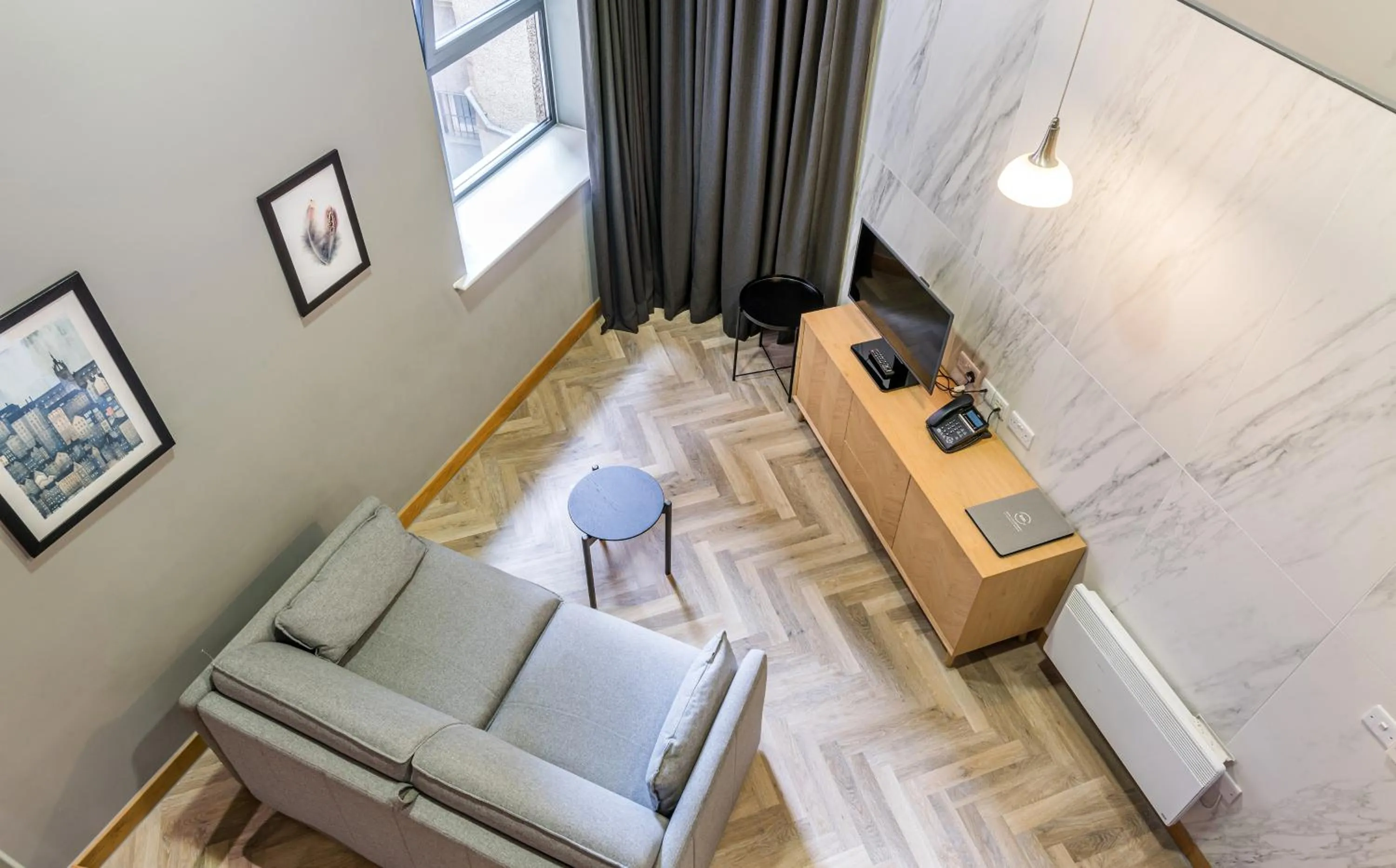 Living room in KM Apartments