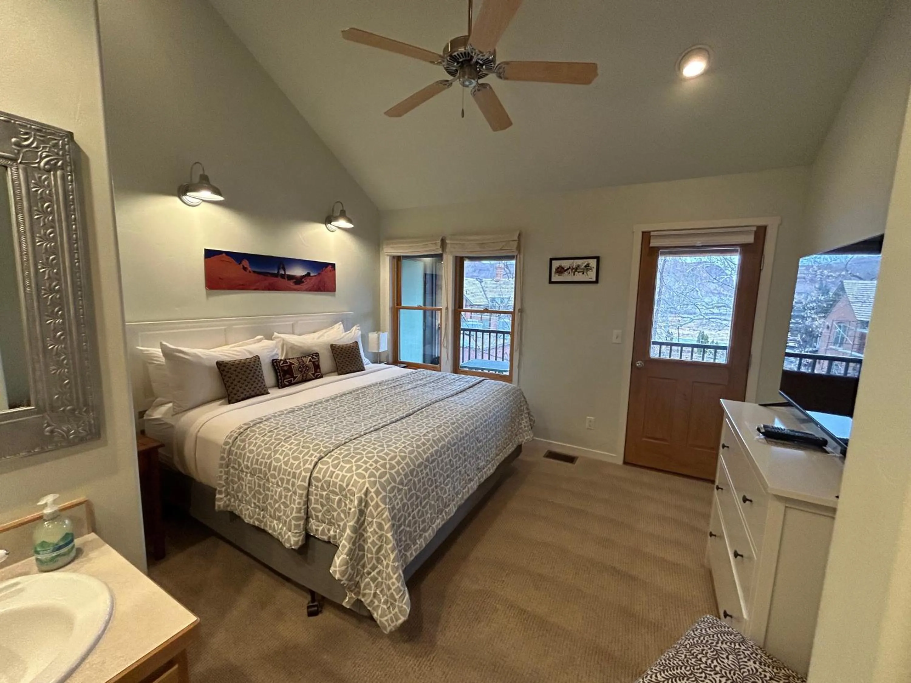 Bed in Moab Springs Ranch