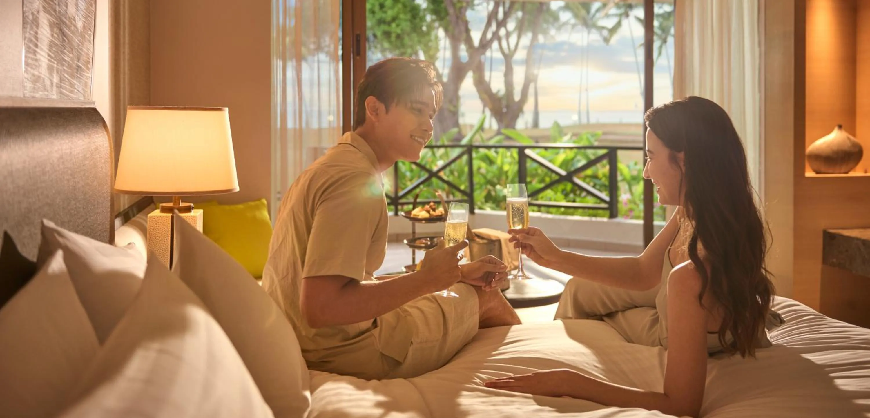 Bed in Shangri-La Tanjung Aru, Kota Kinabalu