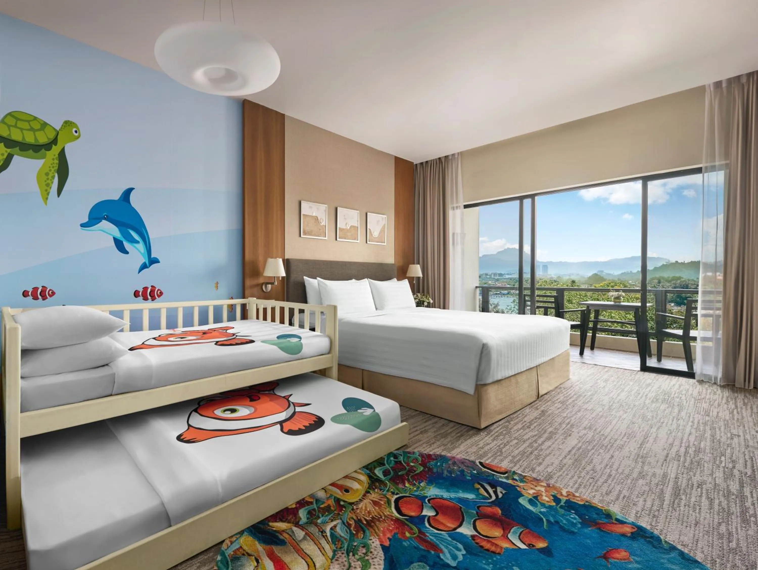 Bed in Shangri-La Tanjung Aru, Kota Kinabalu