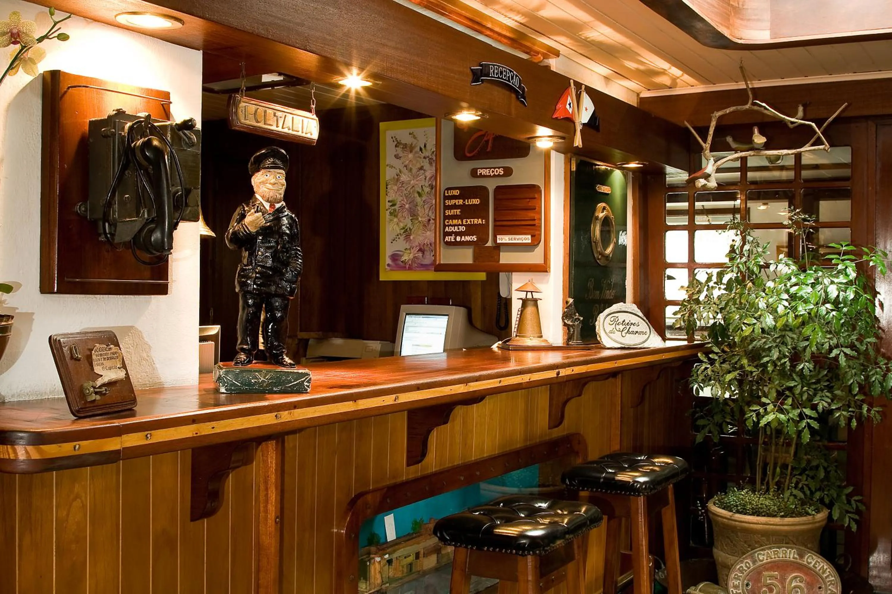 Lobby or reception in Plaza Inn Pousada do Capitão