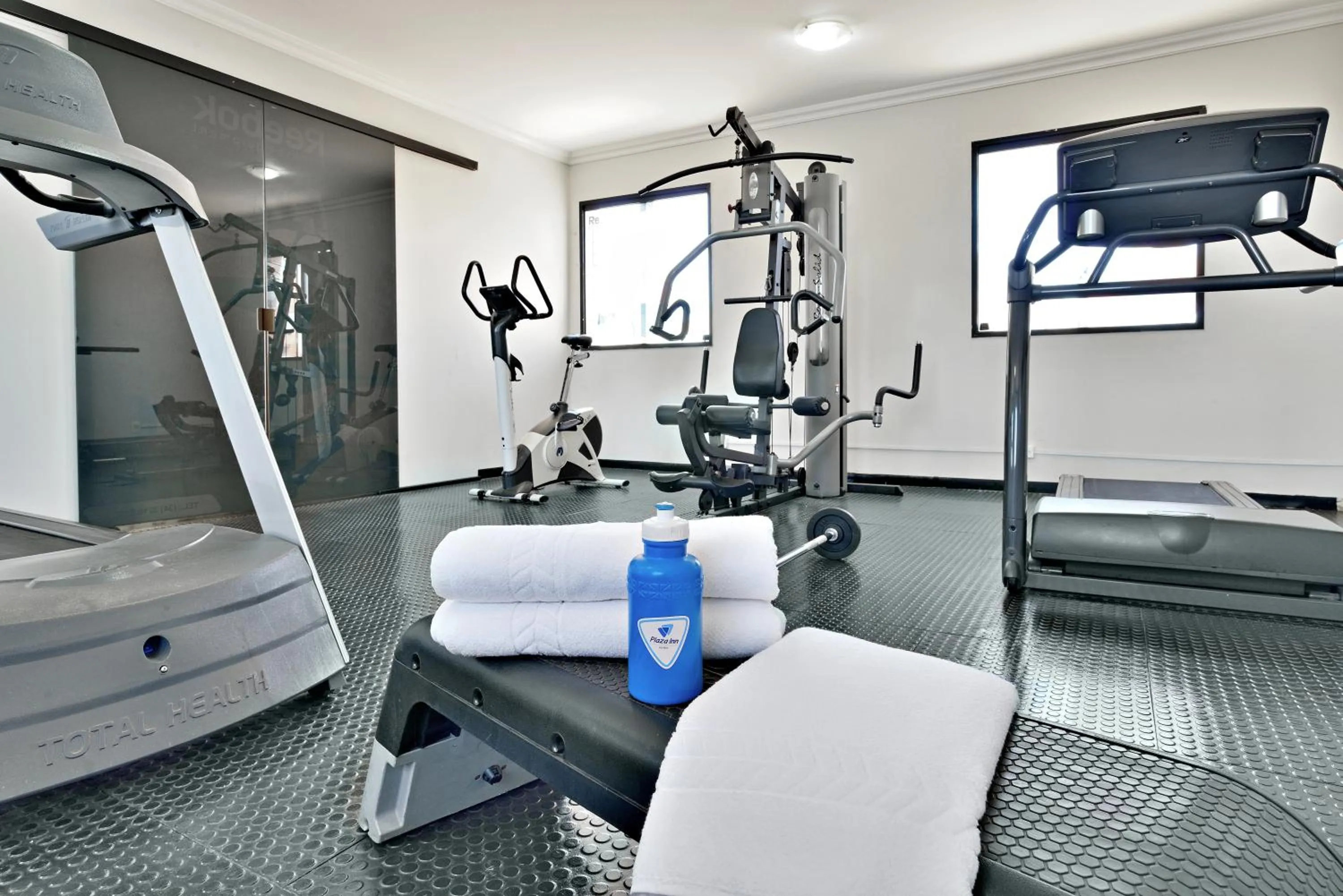 Fitness centre/facilities in Plaza Inn Flat Araxá