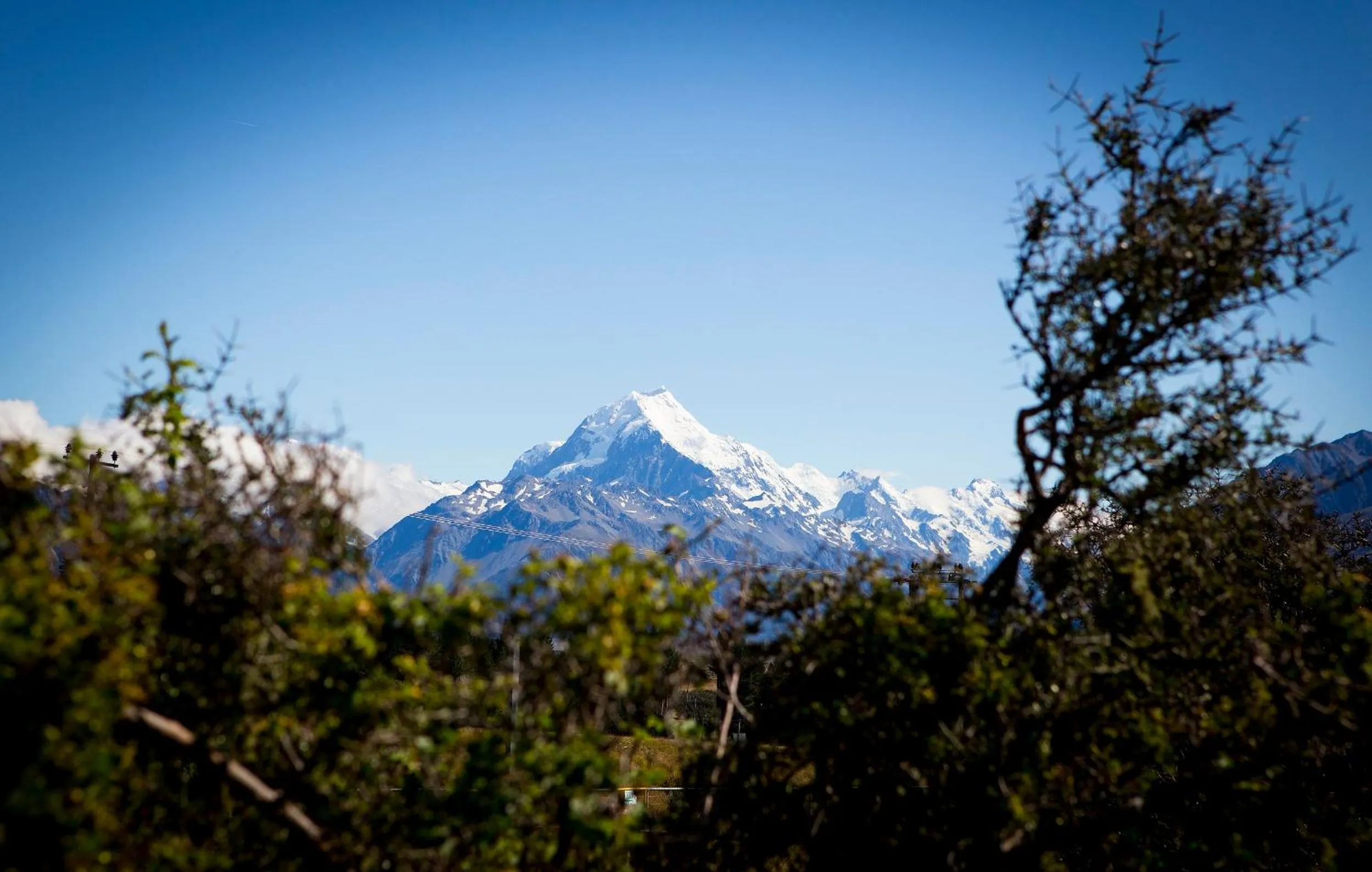Mountain view in Glentanner Park Centre