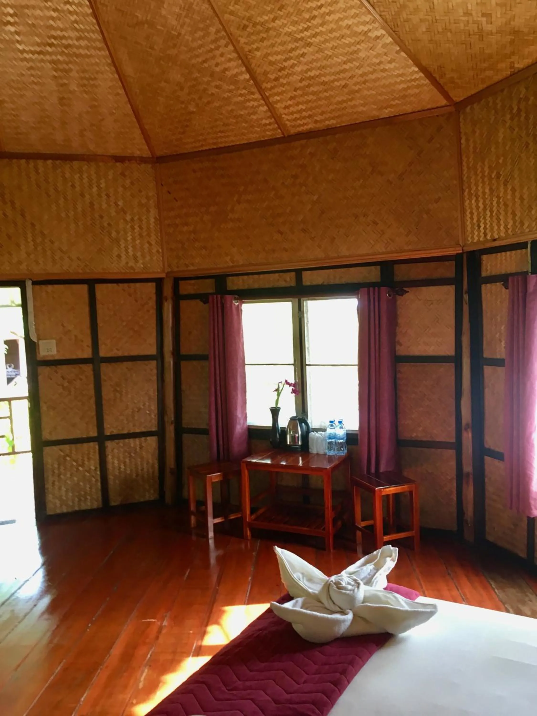 Bed in TP Hut Bungalows